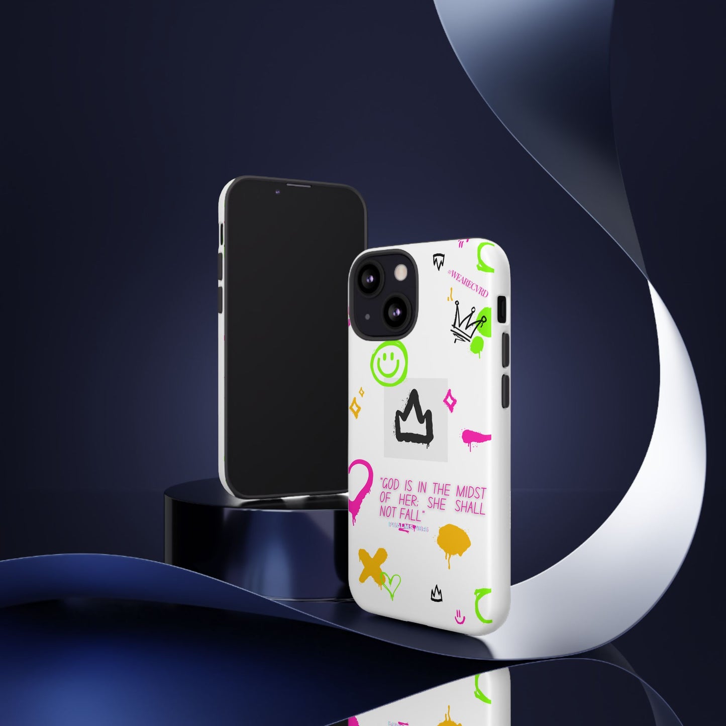"Girl Power" - White Phone Case (Psalms 46:5)