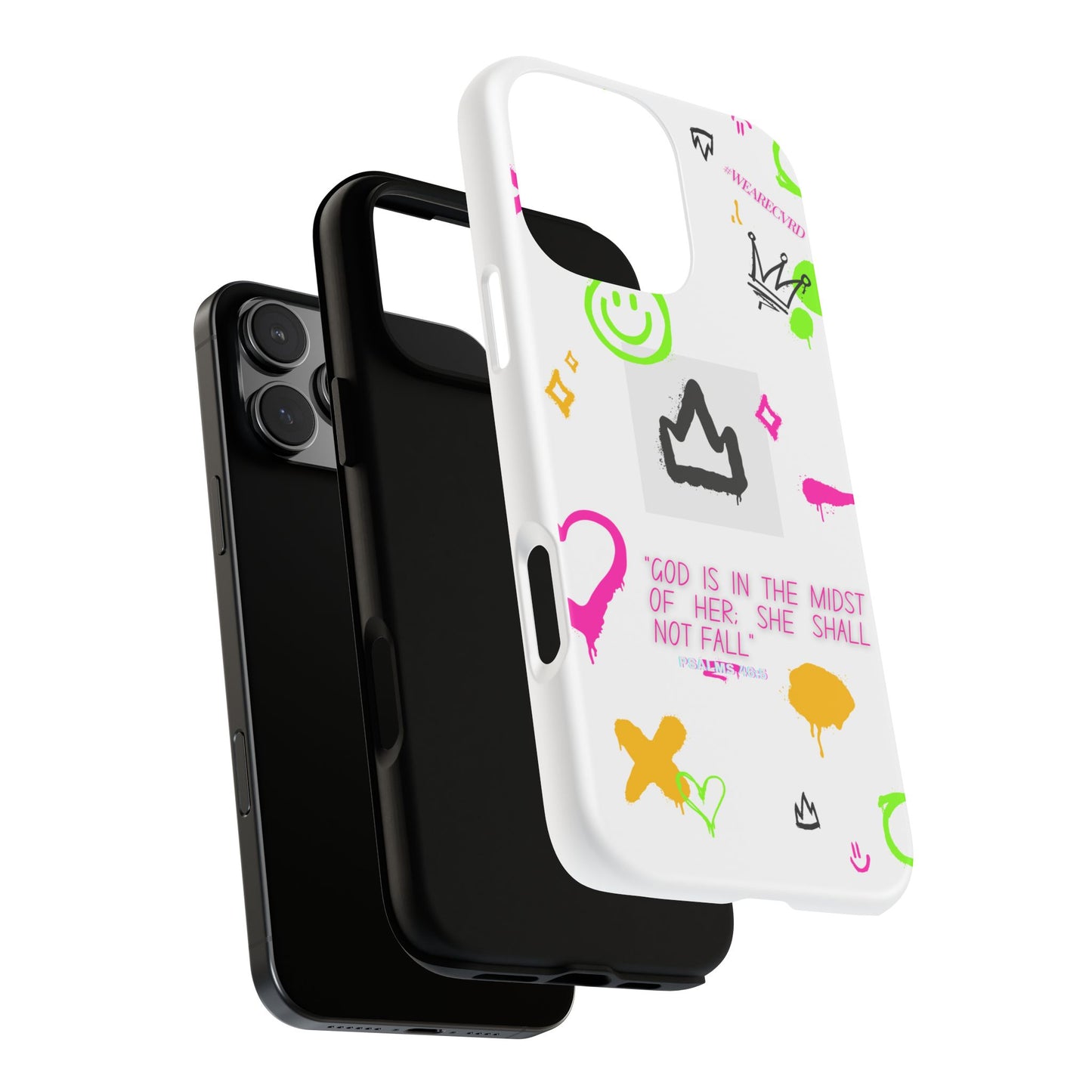 "Girl Power" - White Phone Case (Psalms 46:5)