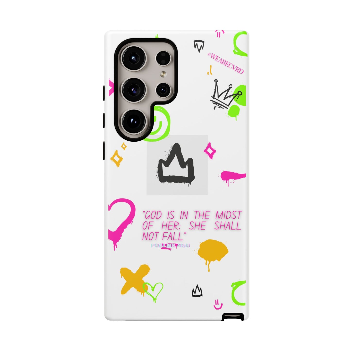 "Girl Power" - White Phone Case (Psalms 46:5)