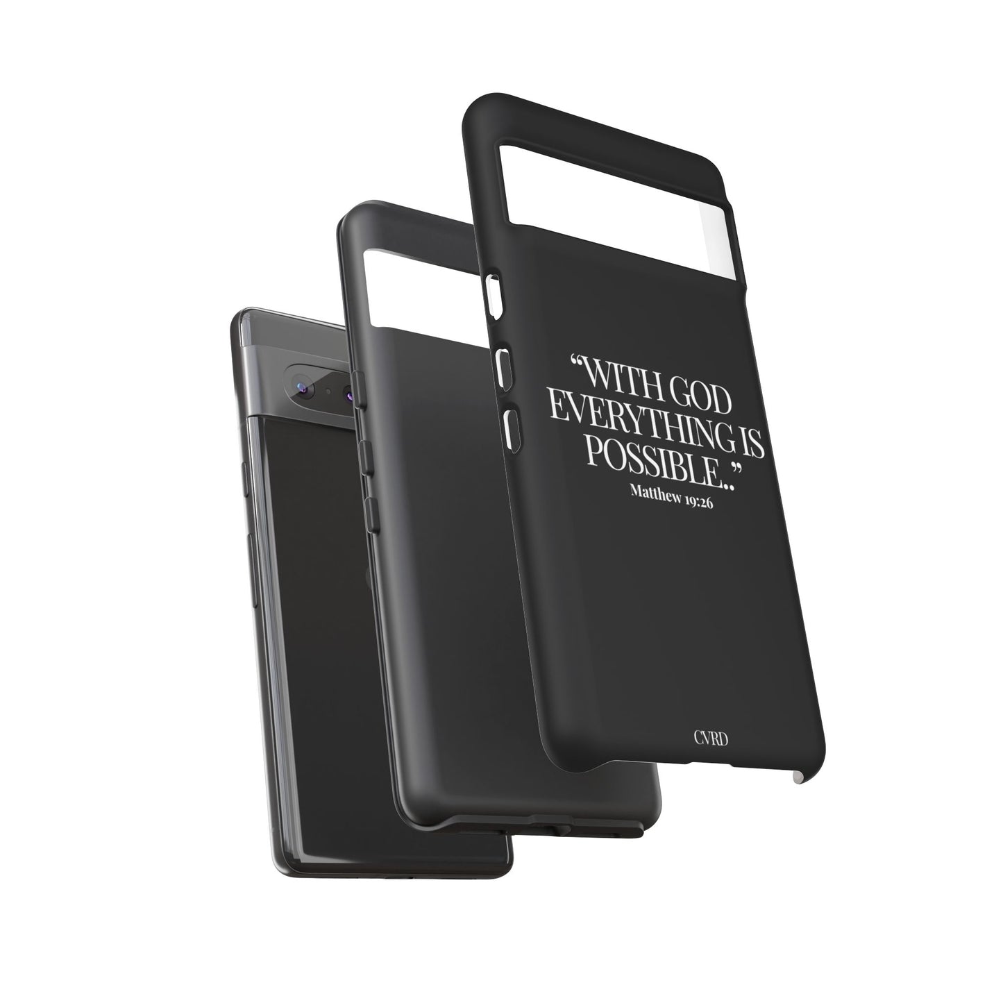 "Endless Possibilties" - Black Phone Case (Matthew 19:26)