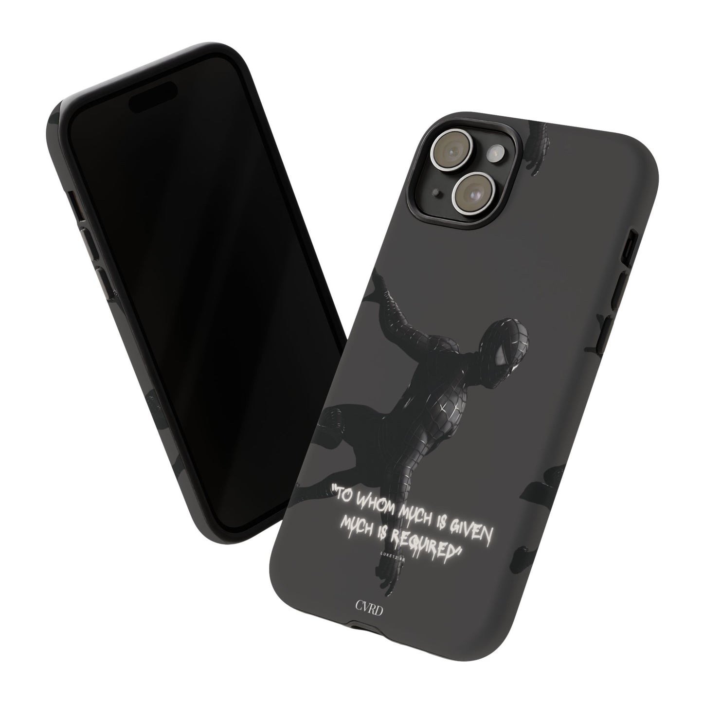 "Responsibility" - Black Phone Case (Luke 12:48)