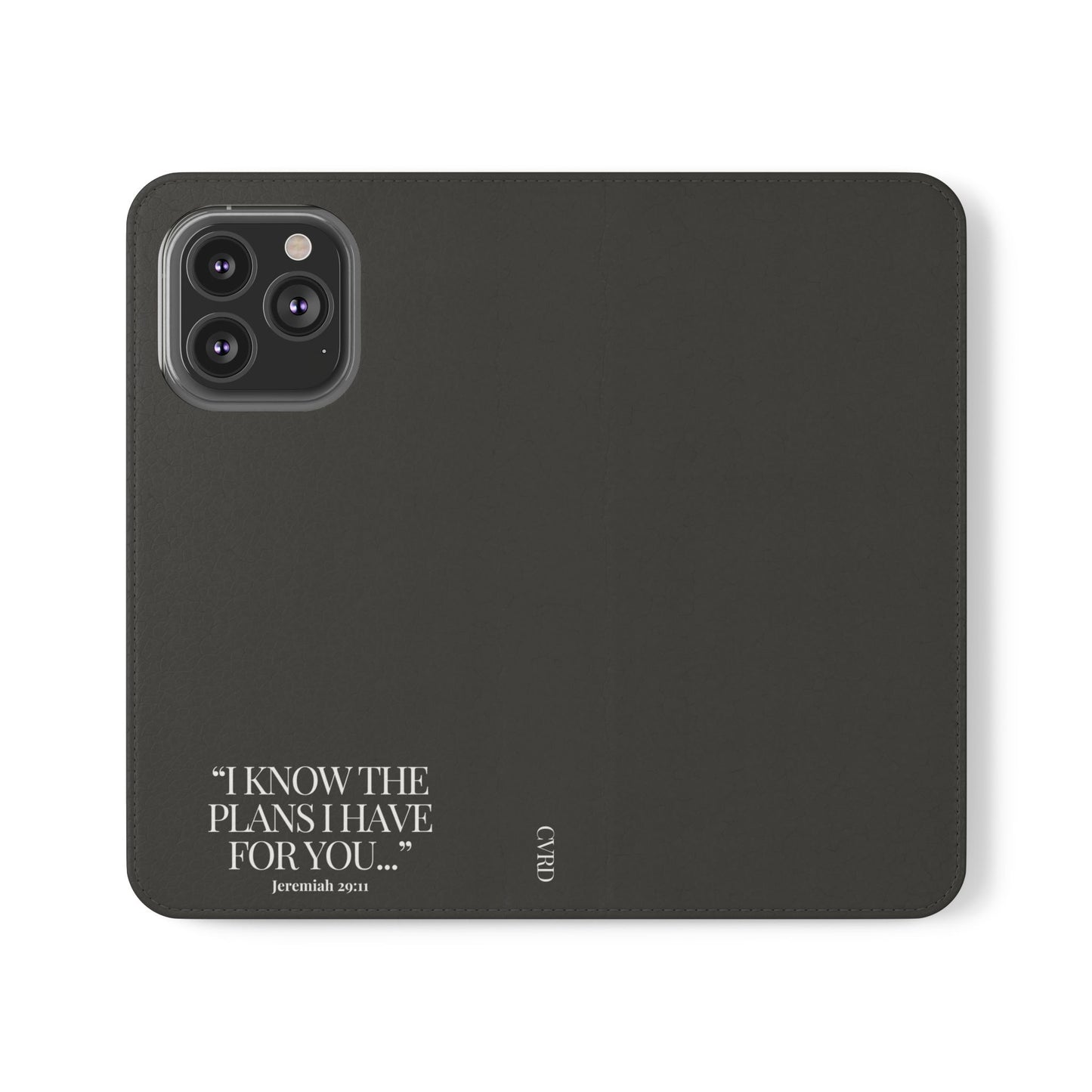 "God's Plan" - Black Phone Case (Jeremiah 29:11)