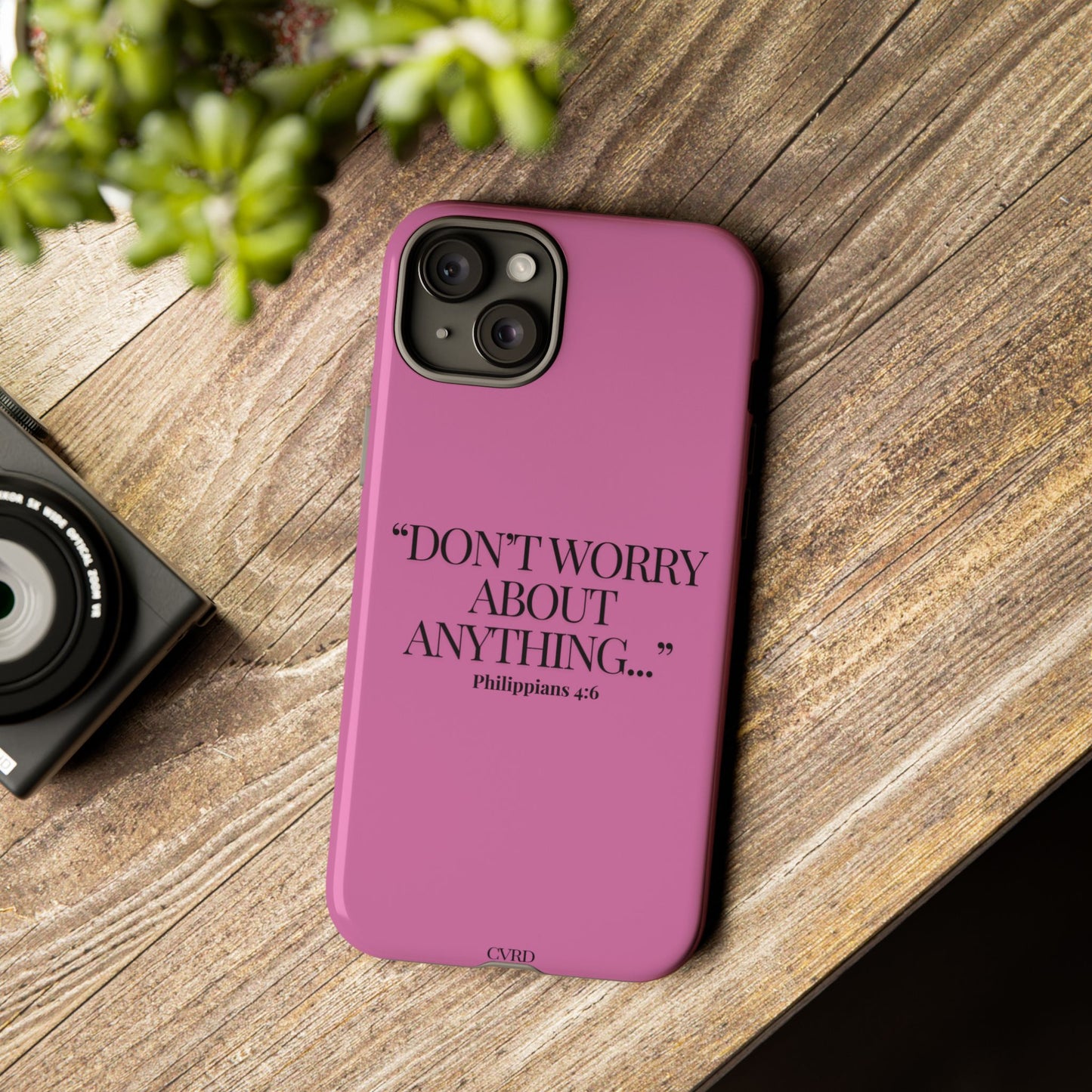 Pretty in Pink Phone Case (Philippians 4:6)
