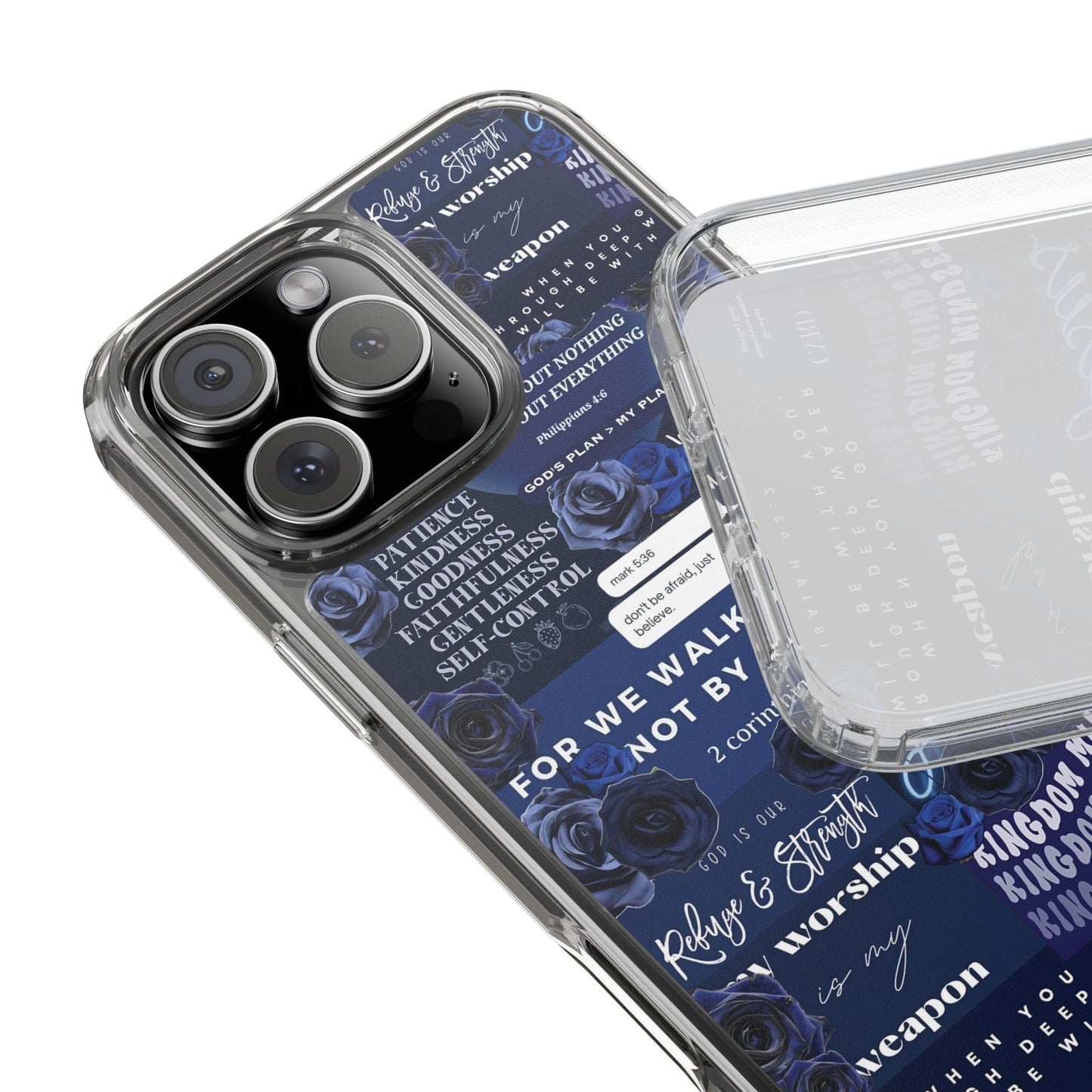 "Ocean Blue " – Transparent Christian Phone Case