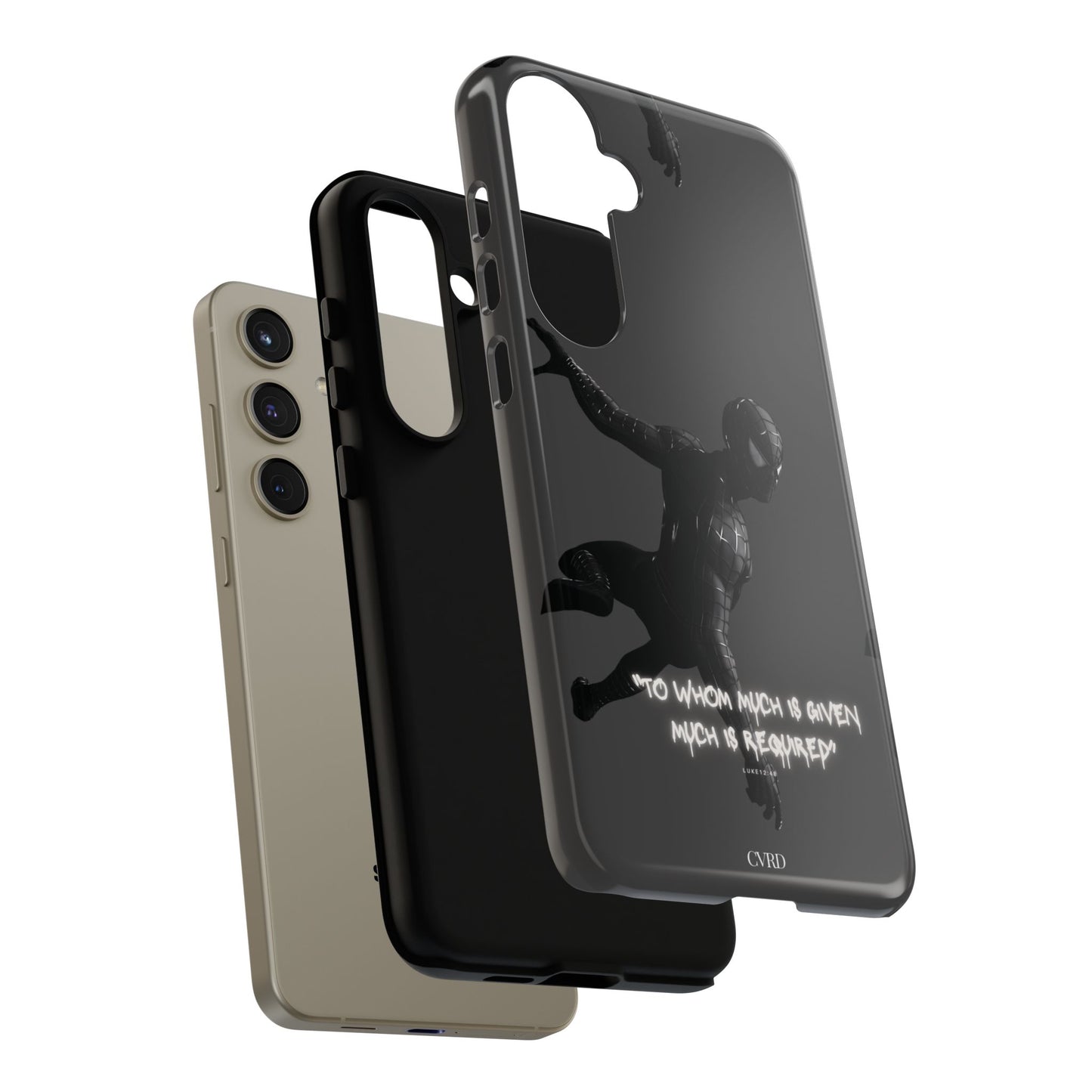 "Responsibility" - Black Phone Case (Luke 12:48)