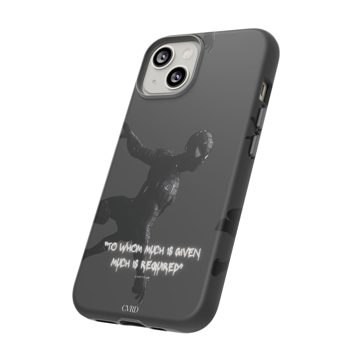 "Responsibility" - Black Phone Case (Luke 12:48)