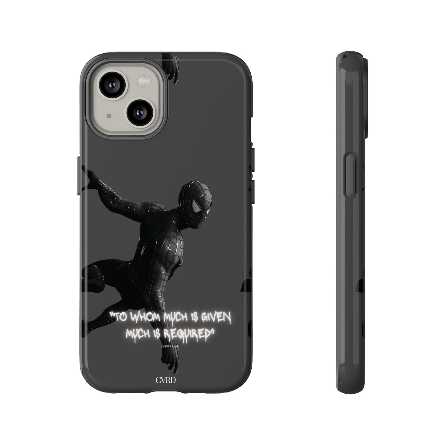 "Responsibility" - Black Phone Case (Luke 12:48)
