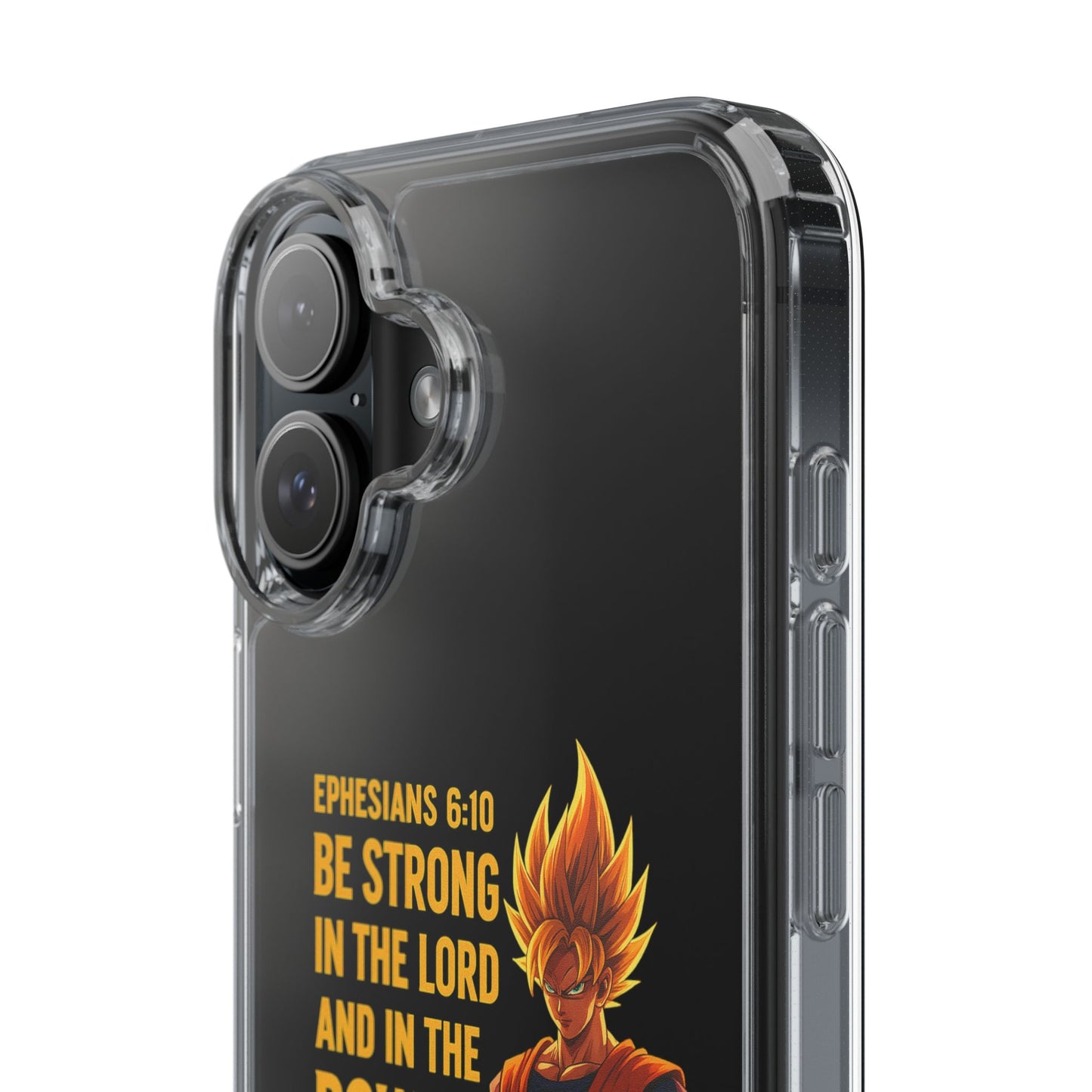 "Pure Strength" – Transparent Phone Case (Ephesian 6:10)