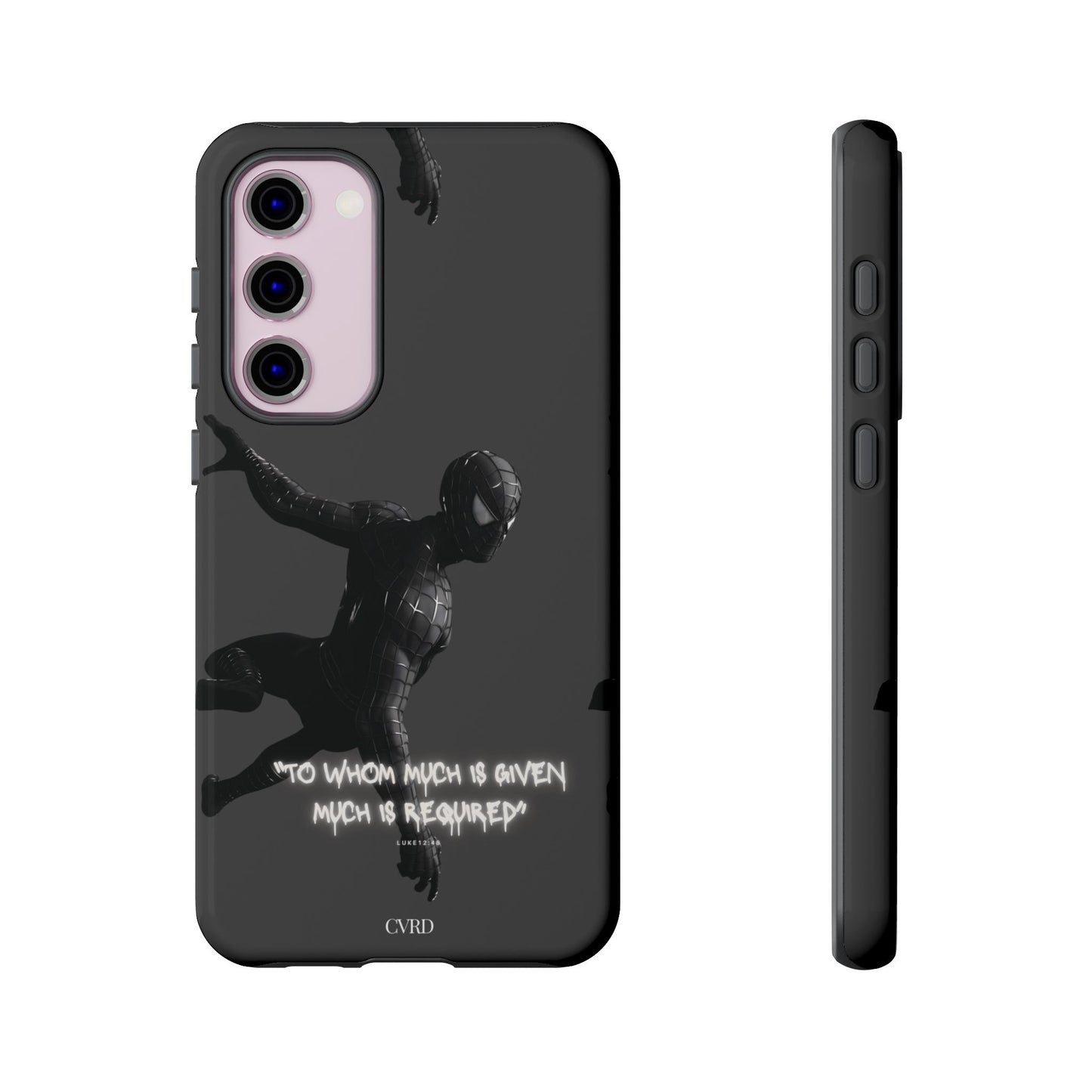 "Responsibility" - Black Phone Case (Luke 12:48)