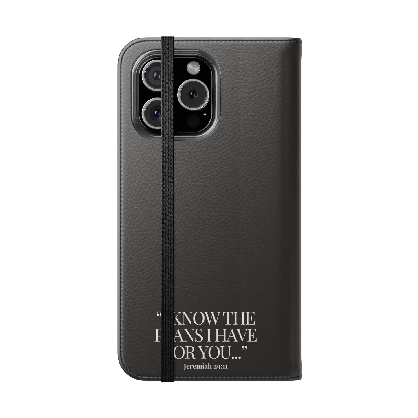 "God's Plan" - Black Phone Case (Jeremiah 29:11)
