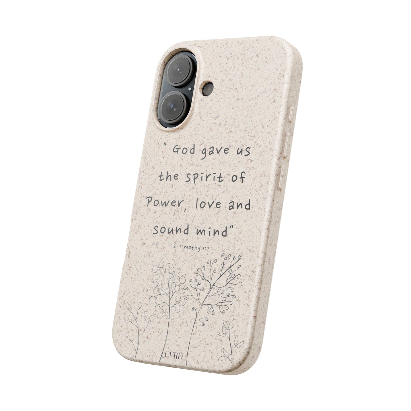 "Faith Over Fear" - Biodegradable Phone Case (2 Timothy 1:7)