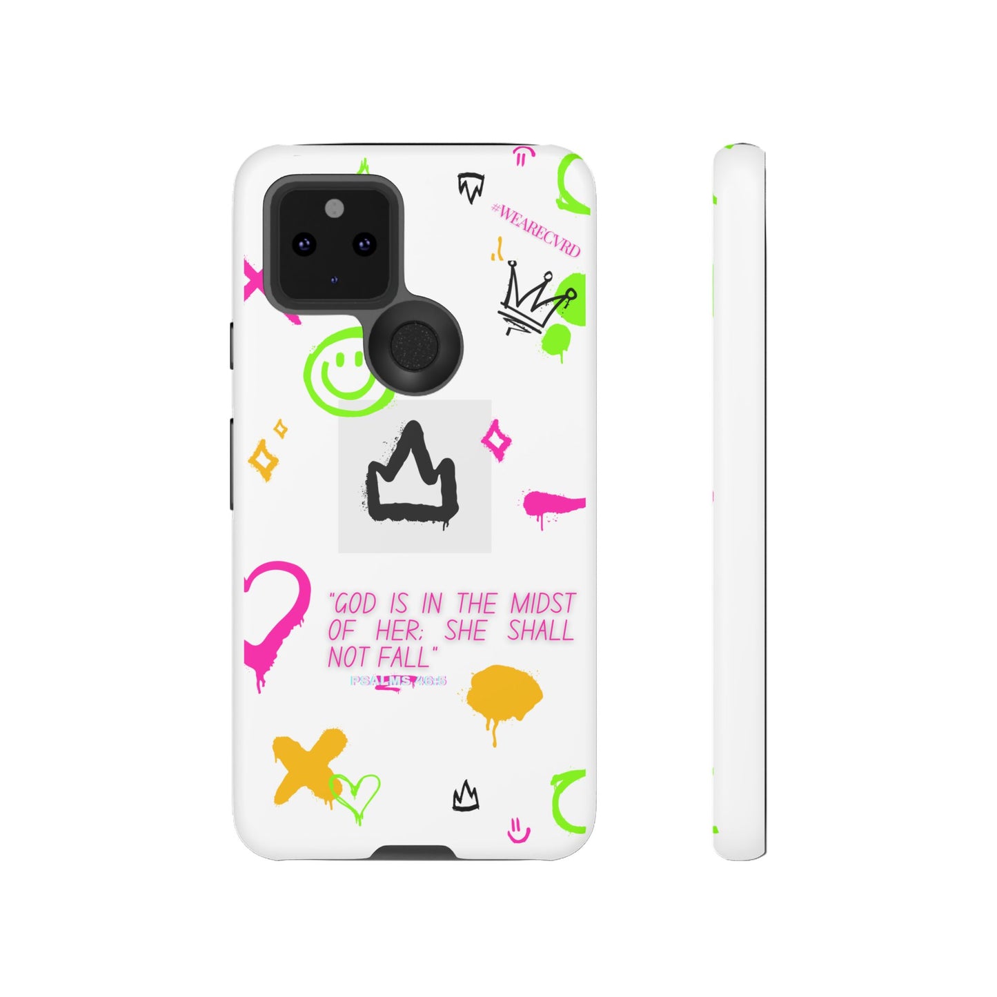 "Girl Power" - White Phone Case (Psalms 46:5)