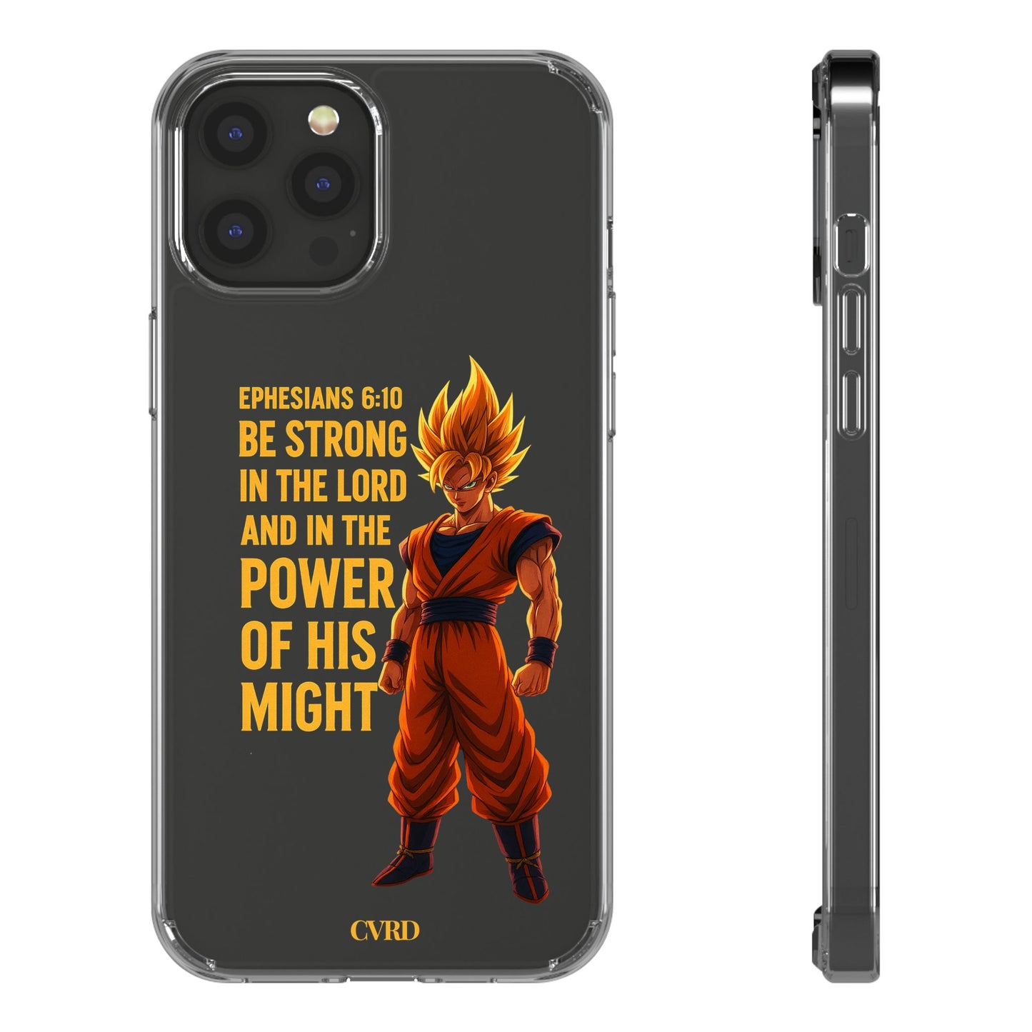"Pure Strength" – Transparent Phone Case (Ephesian 6:10)