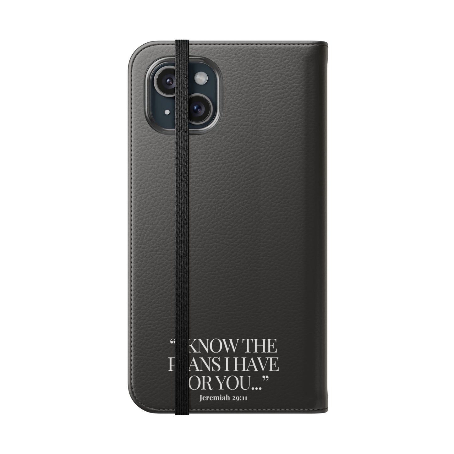 "God's Plan" - Black Phone Case (Jeremiah 29:11)