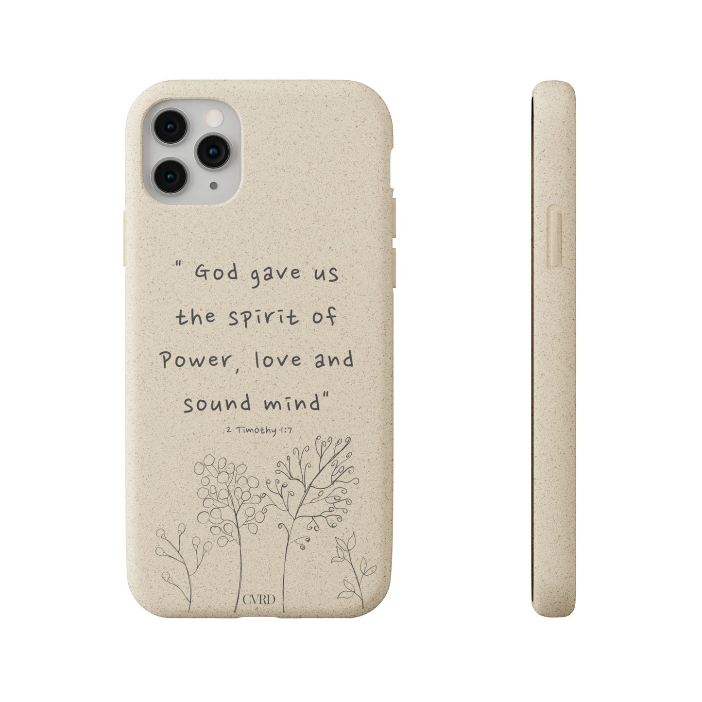 "Faith Over Fear" - Biodegradable Phone Case (2 Timothy 1:7)