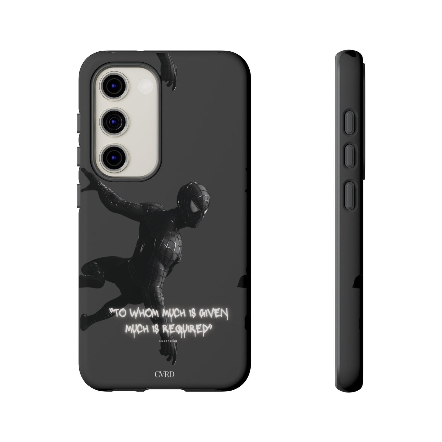 "Responsibility" - Black Phone Case (Luke 12:48)