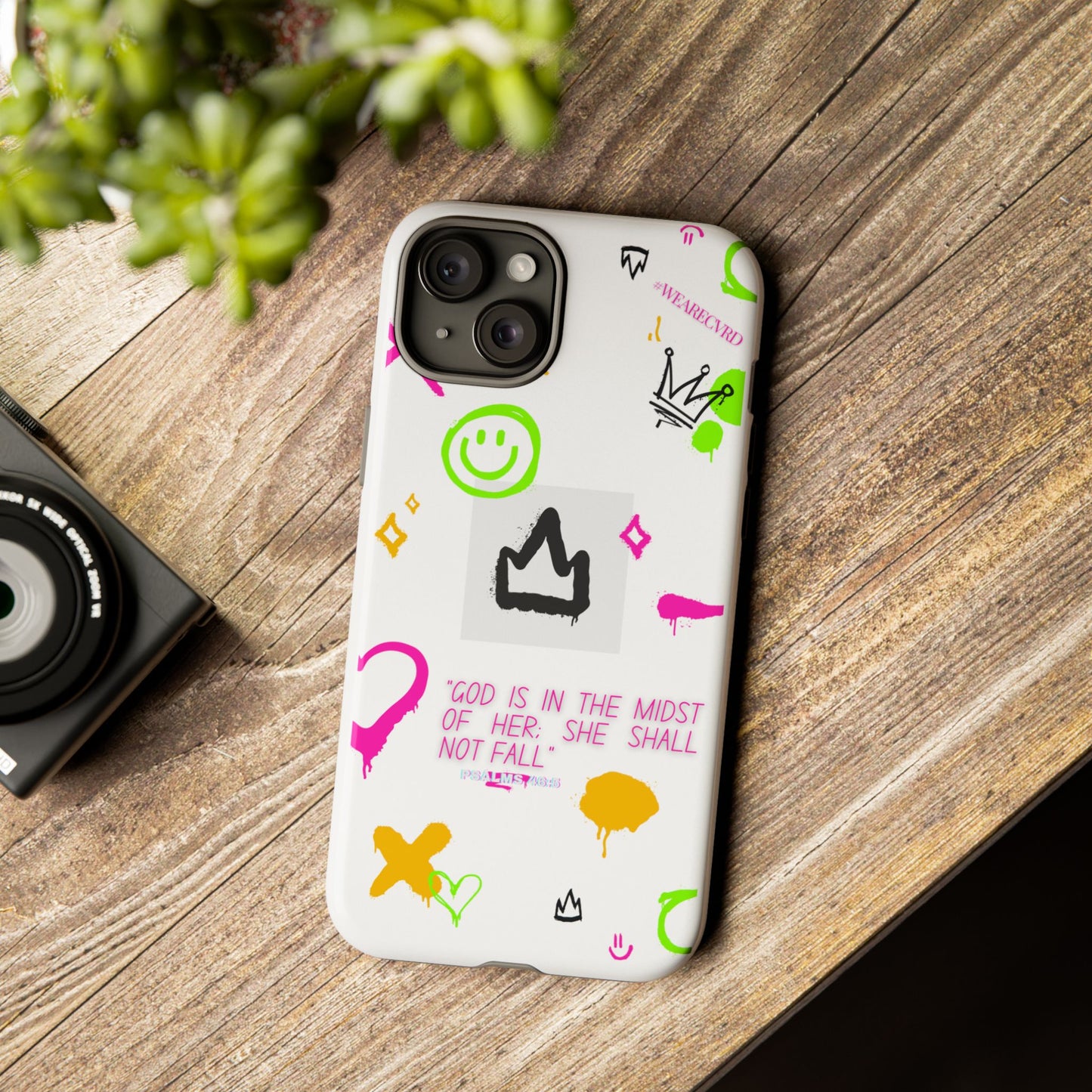 "Girl Power" - White Phone Case (Psalms 46:5)