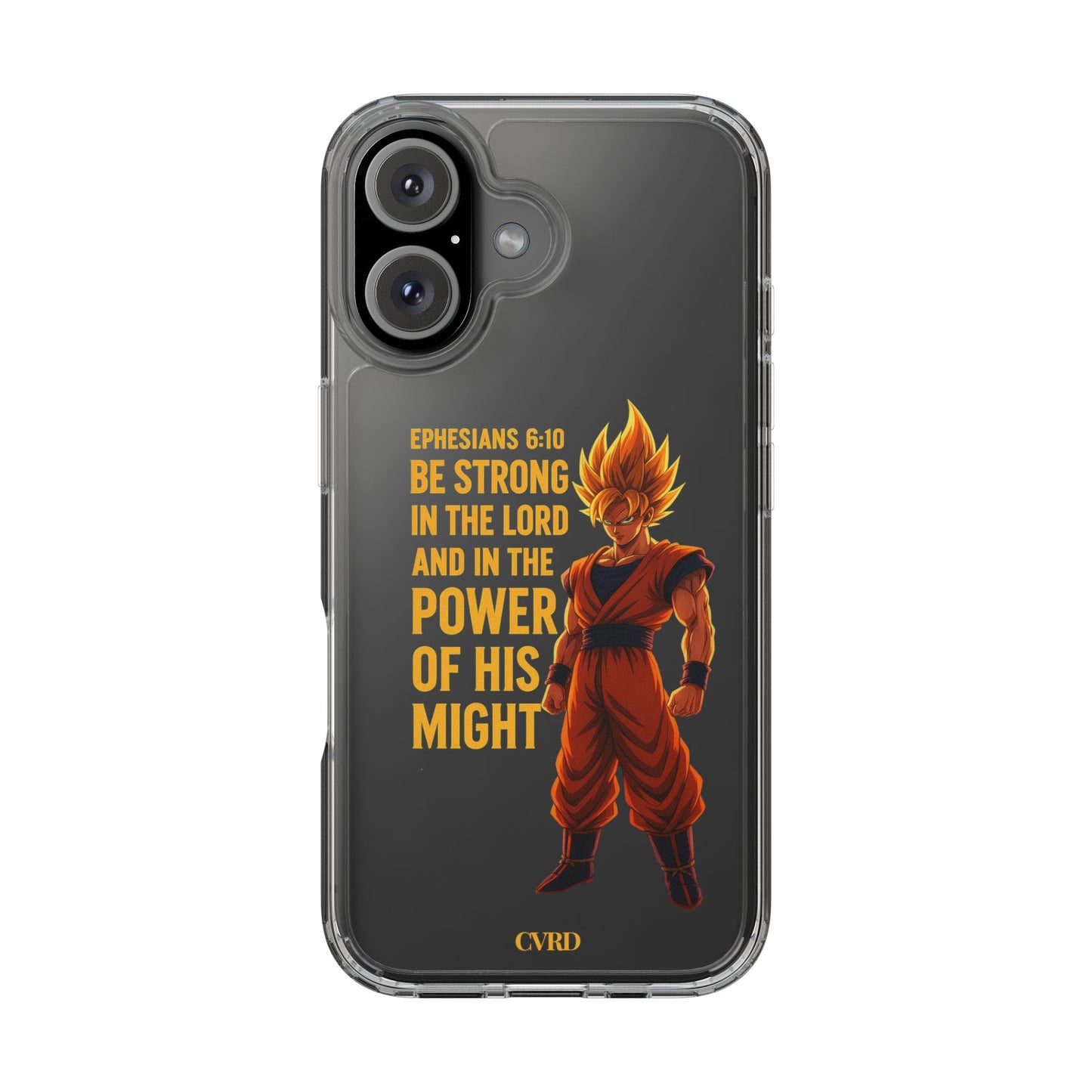 "Pure Strength" – Transparent Phone Case (Ephesian 6:10)