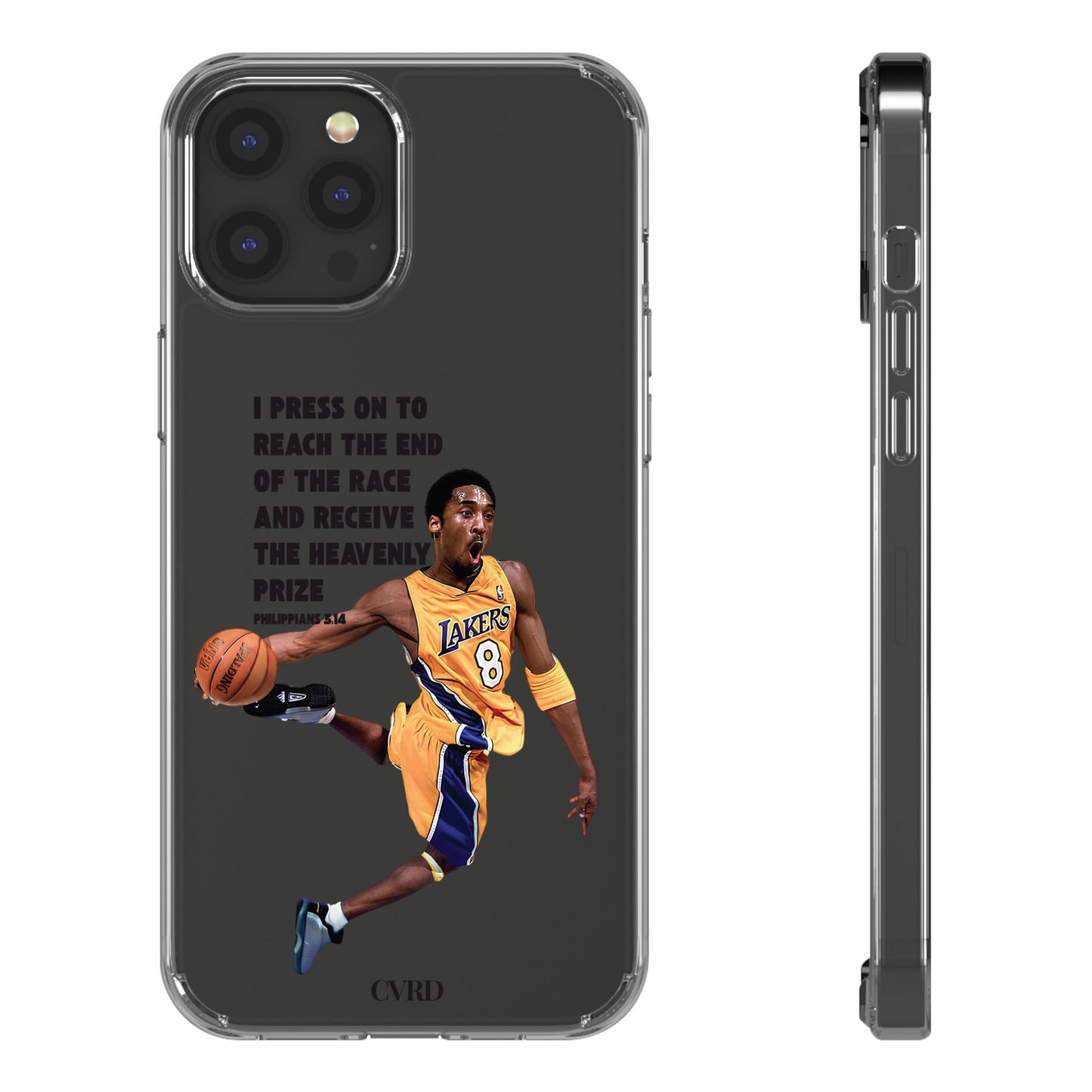 "Angel" – Transparent Phone Case (Philippians 3:14)