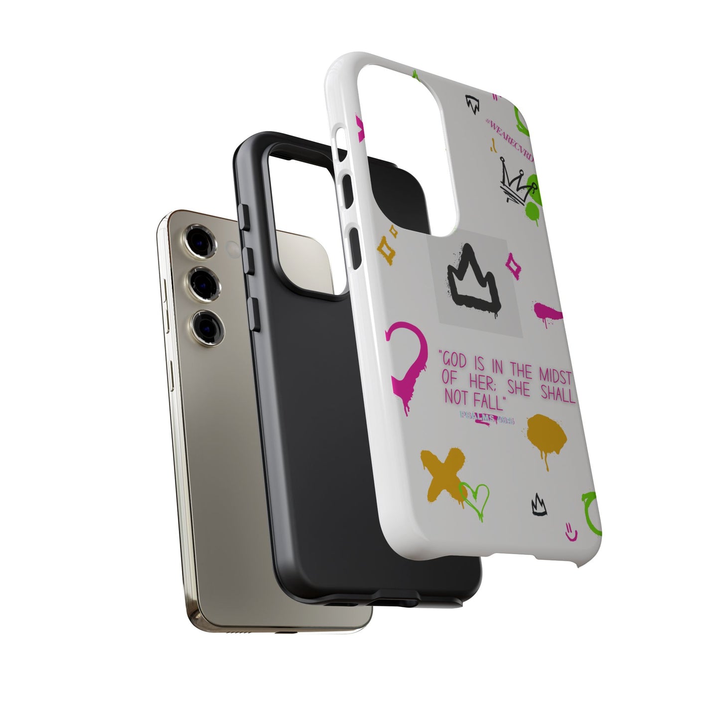 "Girl Power" - White Phone Case (Psalms 46:5)