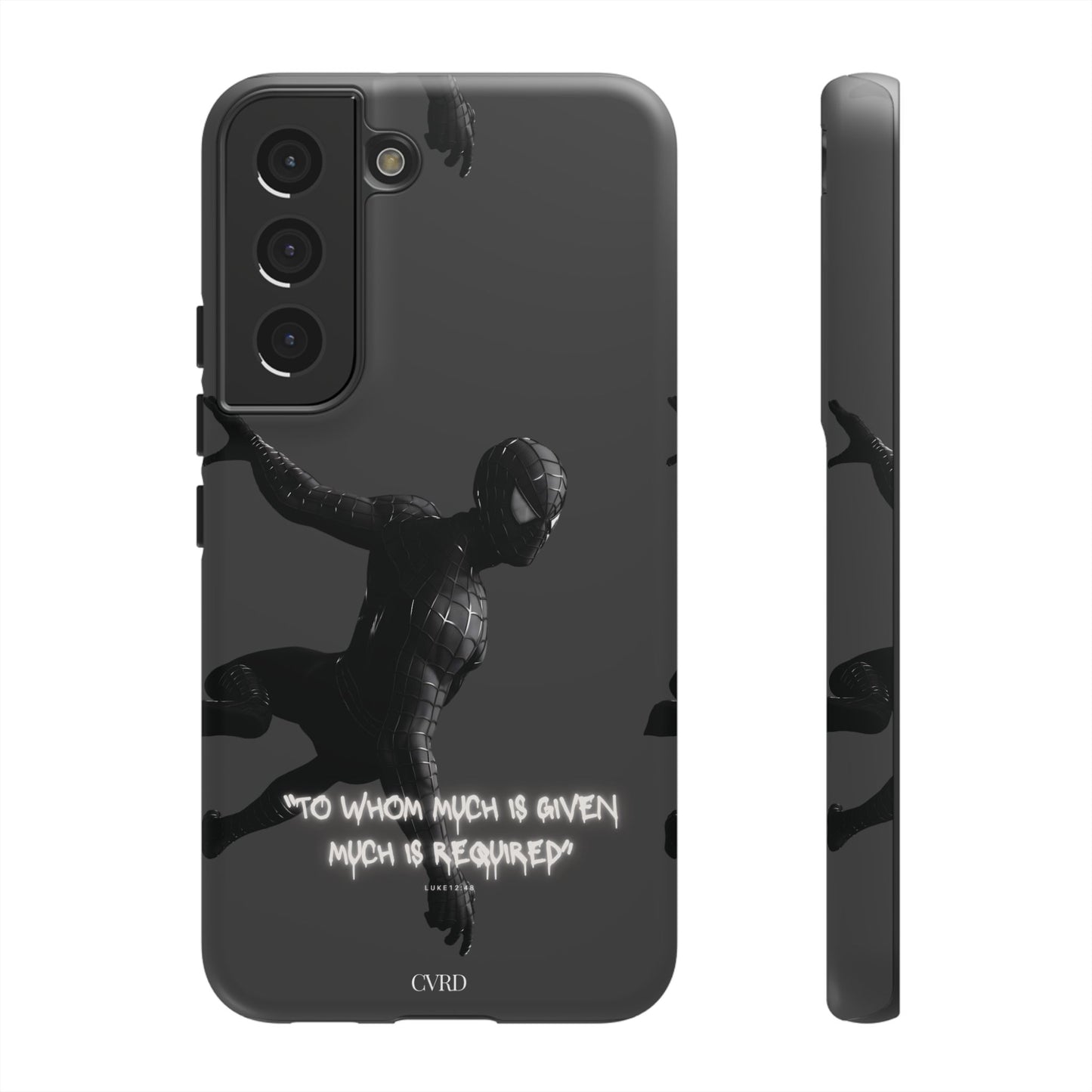"Responsibility" - Black Phone Case (Luke 12:48)