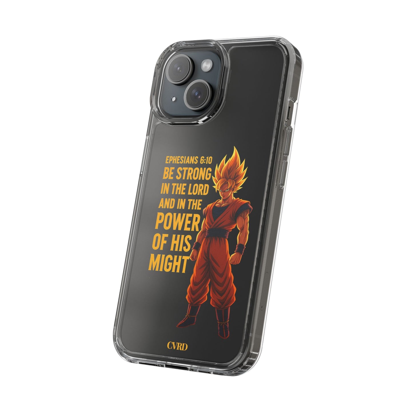 "Pure Strength" – Transparent Phone Case (Ephesian 6:10)