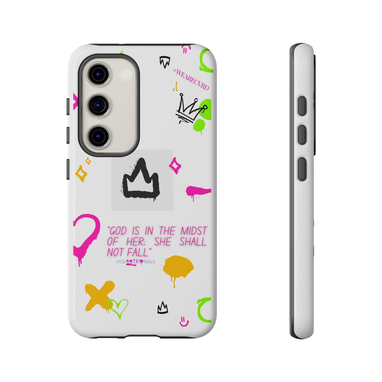 "Girl Power" - White Phone Case (Psalms 46:5)