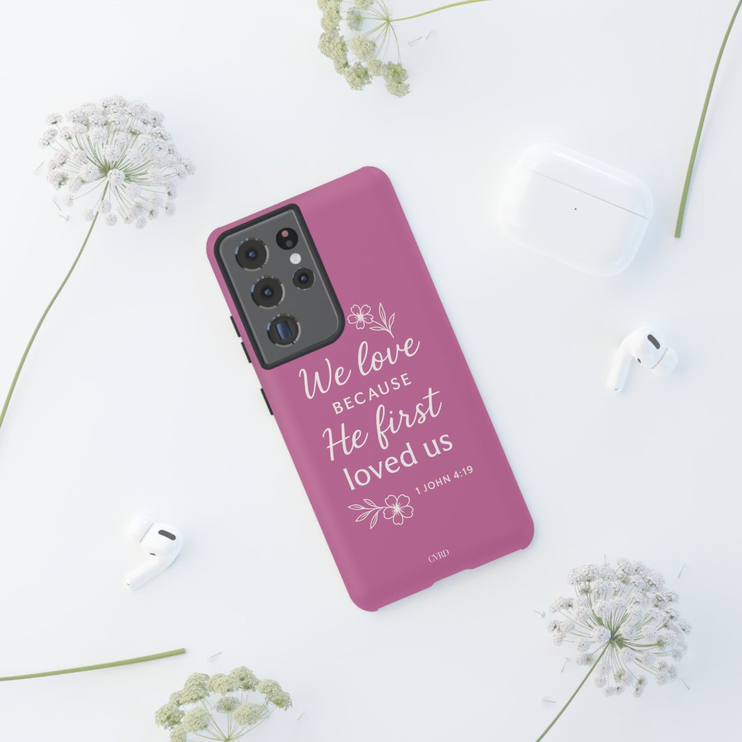 "First Love" - Pink Phone Case (1 John 4:19)