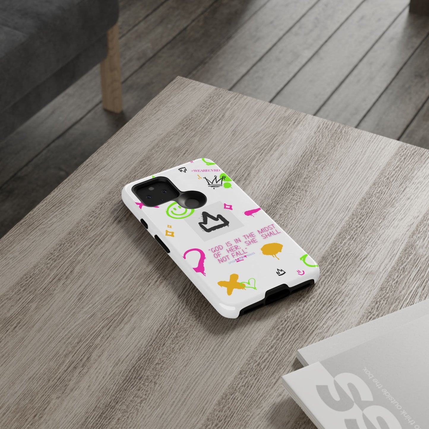 "Girl Power" - White Phone Case (Psalms 46:5)