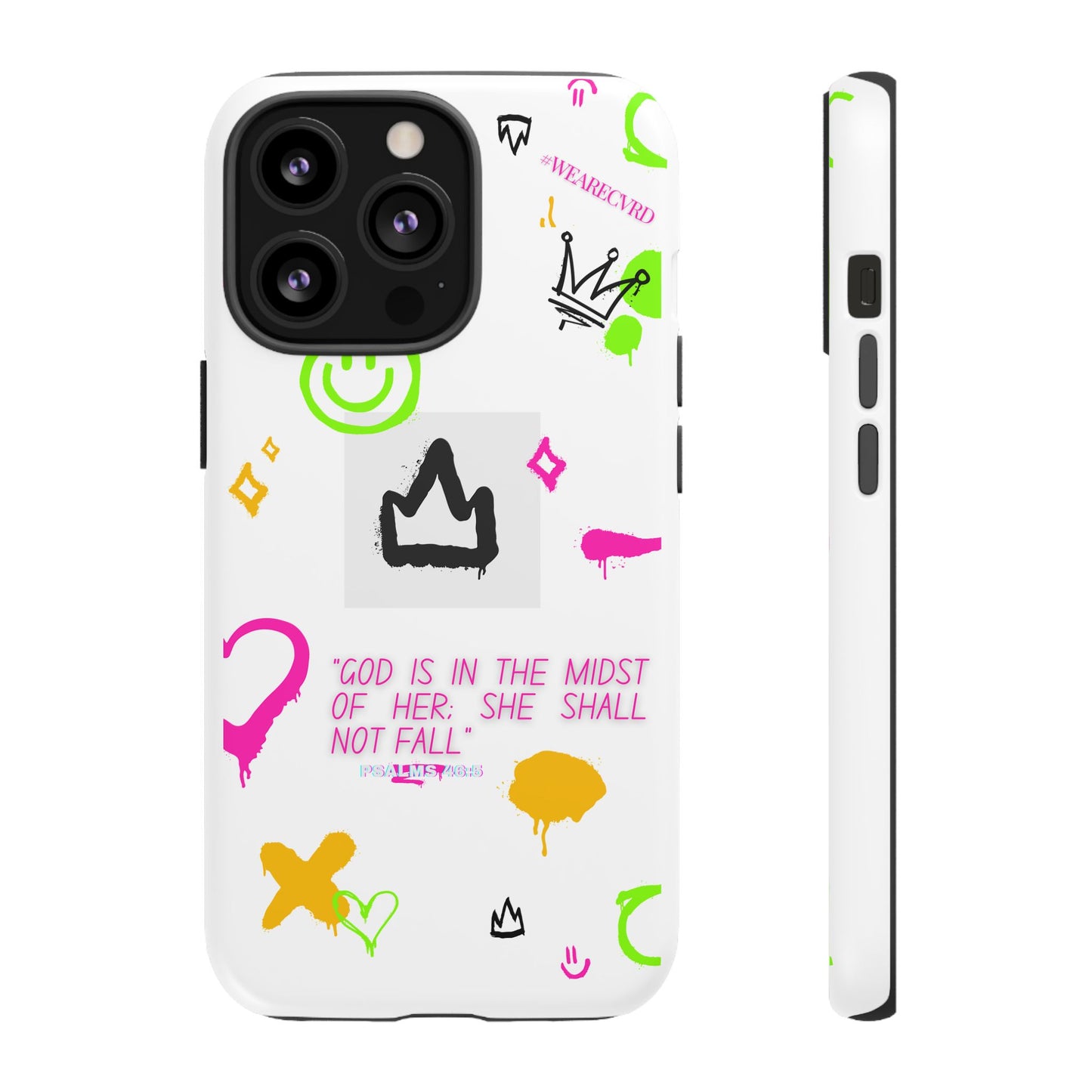 "Girl Power" - White Phone Case (Psalms 46:5)