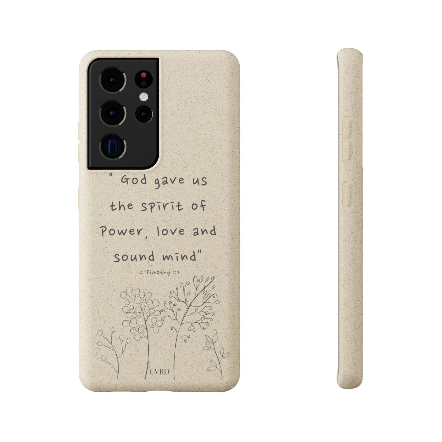 "Faith Over Fear" - Biodegradable Phone Case (2 Timothy 1:7)
