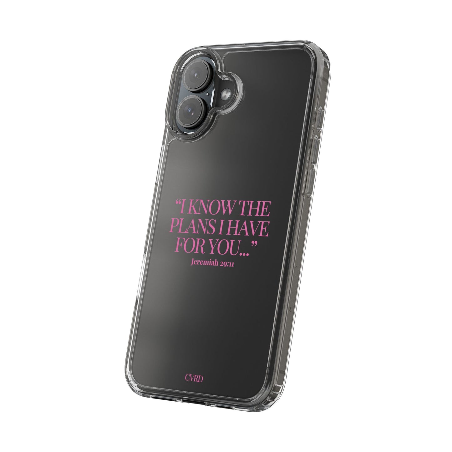 "Trust Gods Plan" – Transparent Phone Case (Jeremiah 29:11)