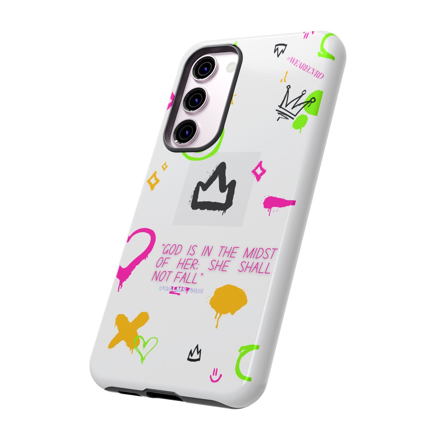 "Girl Power" - White Phone Case (Psalms 46:5)