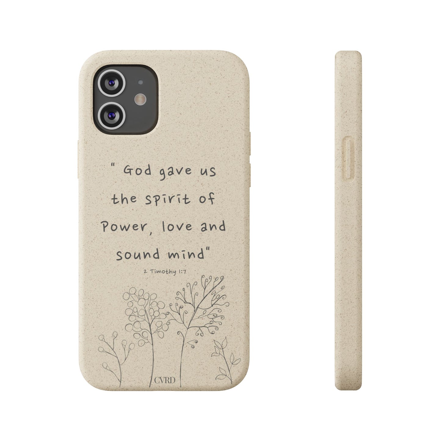 "Faith Over Fear" - Biodegradable Phone Case (2 Timothy 1:7)