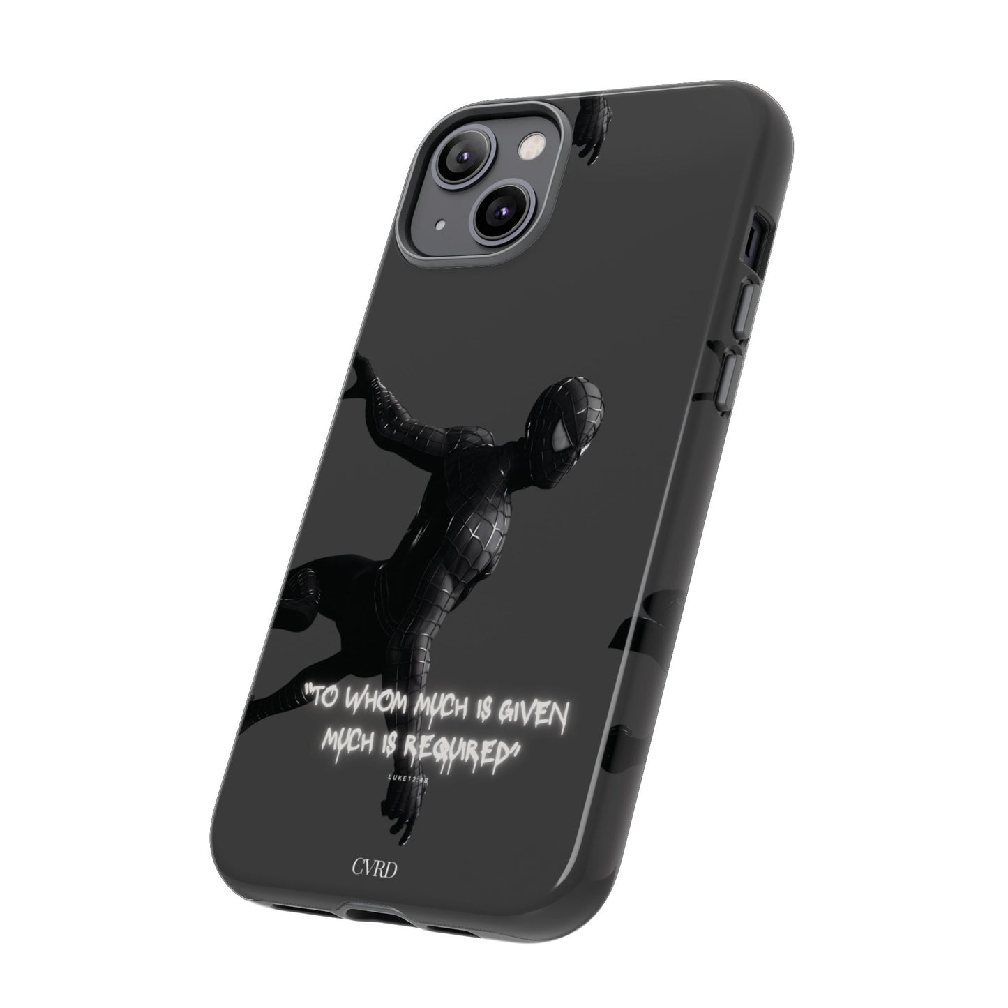 "Responsibility" - Black Phone Case (Luke 12:48)
