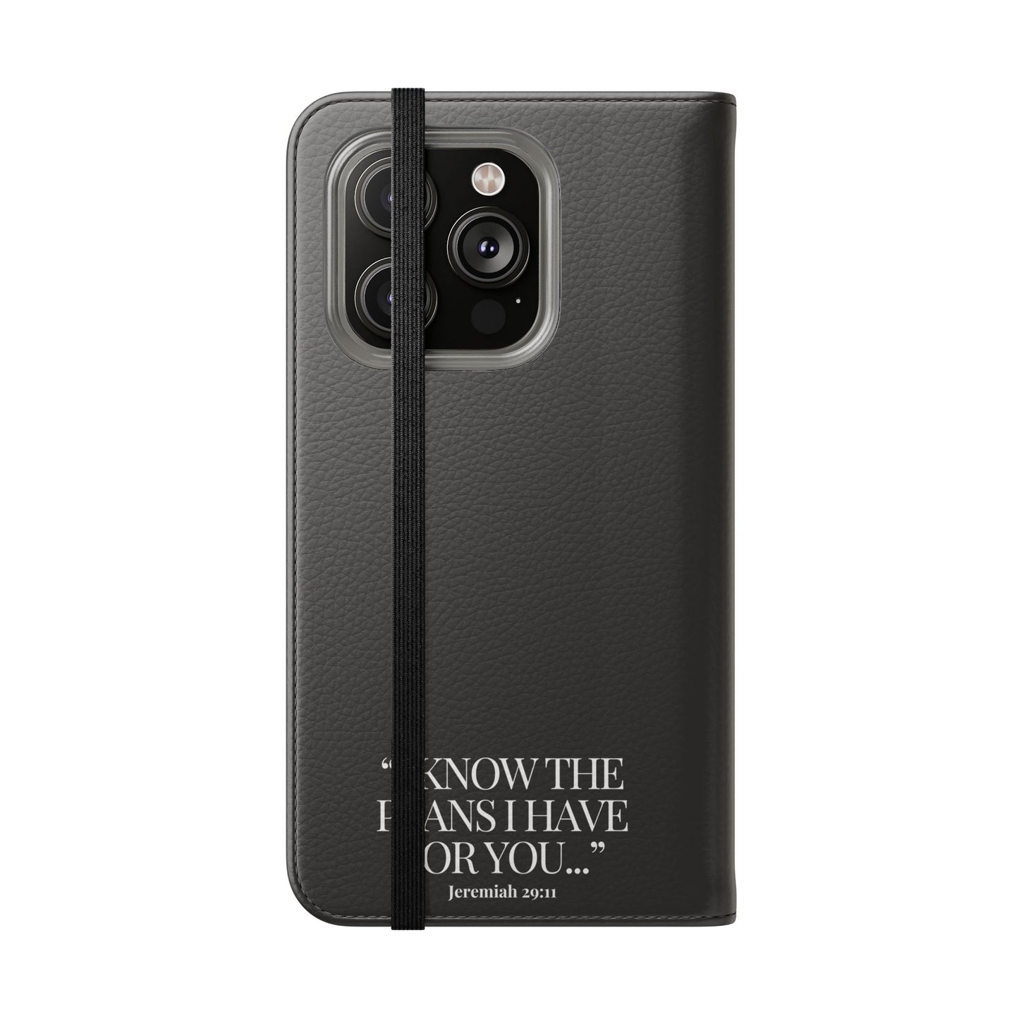 "God's Plan" - Black Phone Case (Jeremiah 29:11)