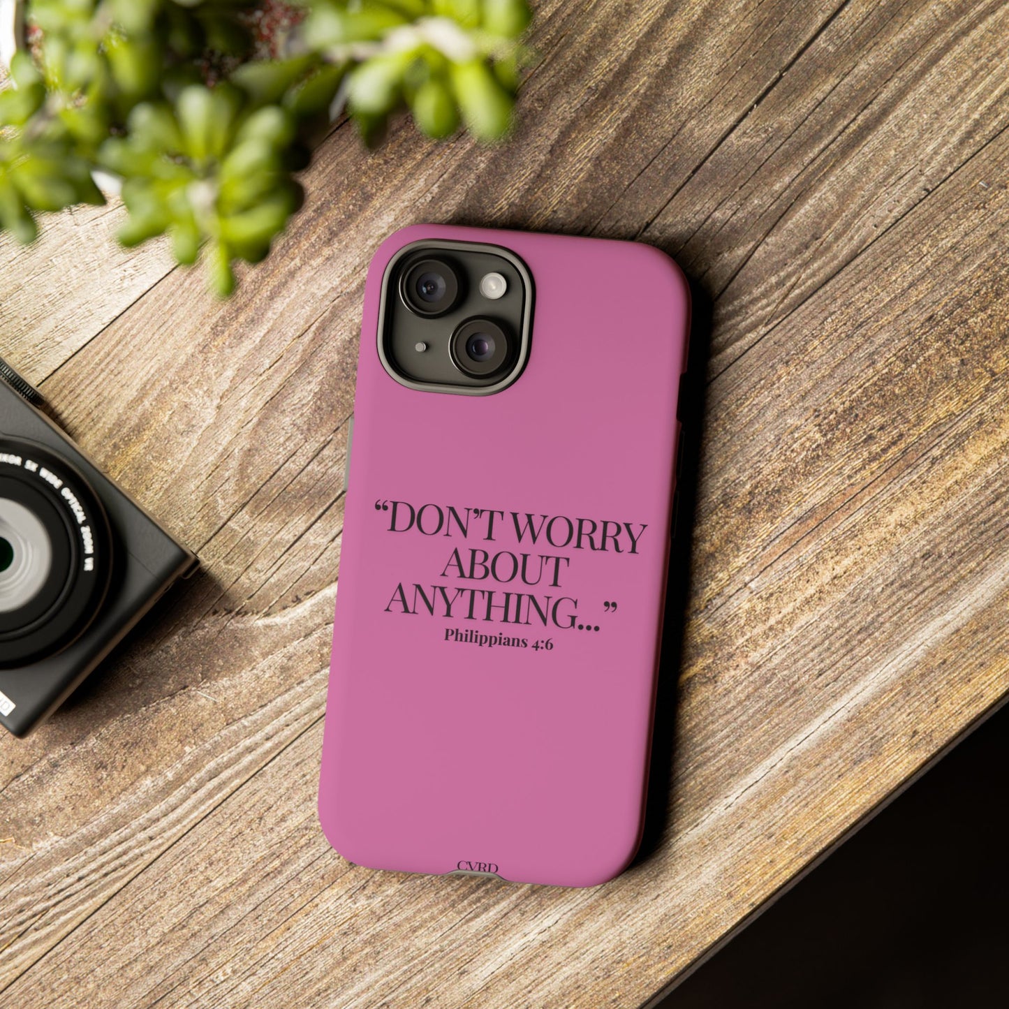 Pretty in Pink Phone Case (Philippians 4:6)