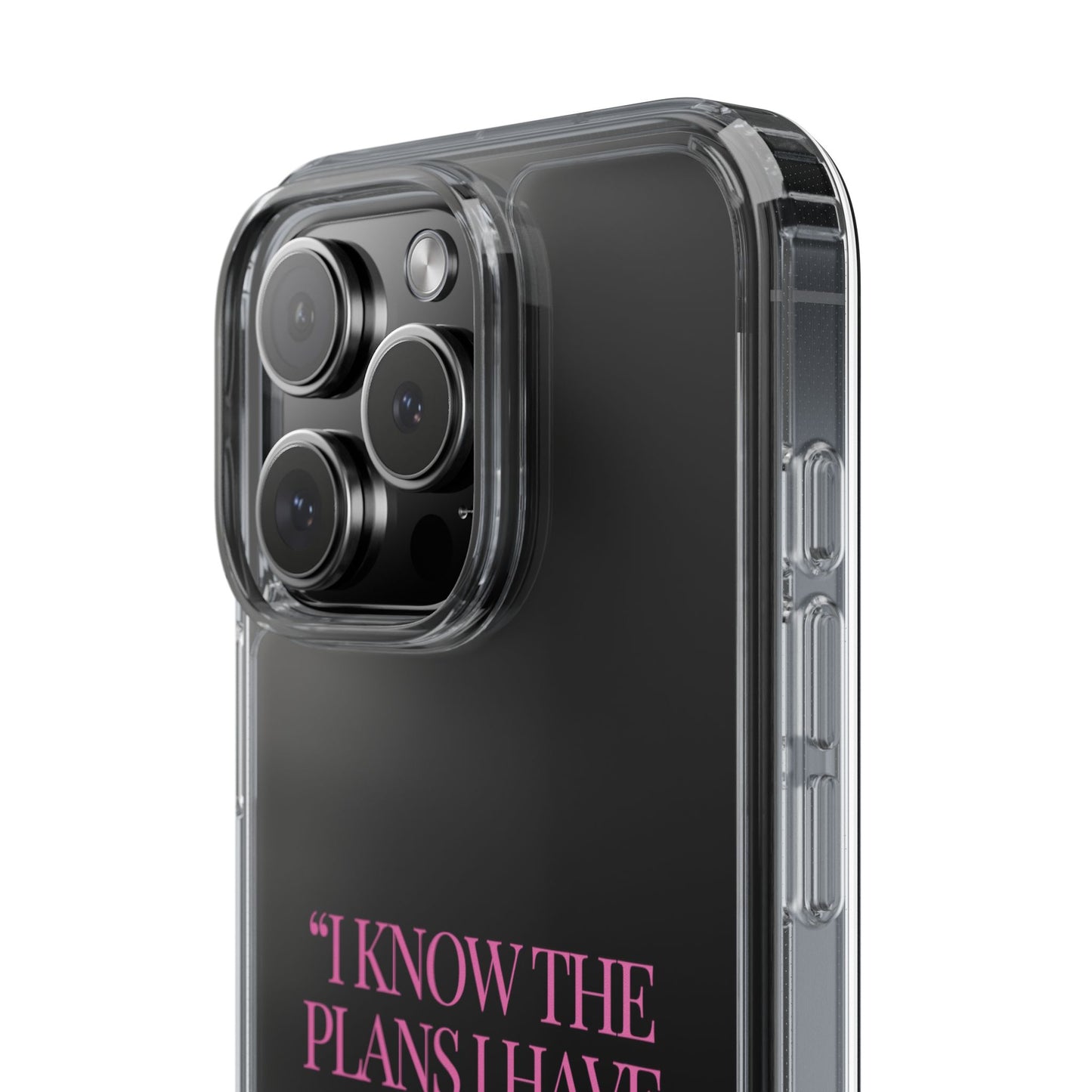 "Trust Gods Plan" – Transparent Phone Case (Jeremiah 29:11)