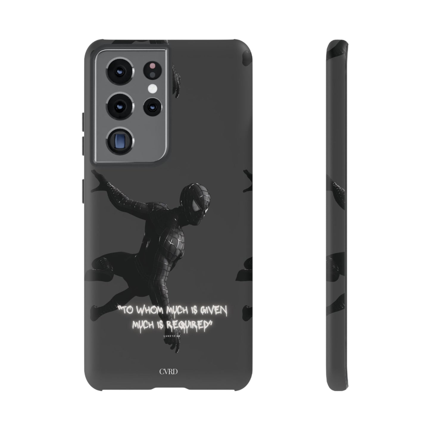 "Responsibility" - Black Phone Case (Luke 12:48)