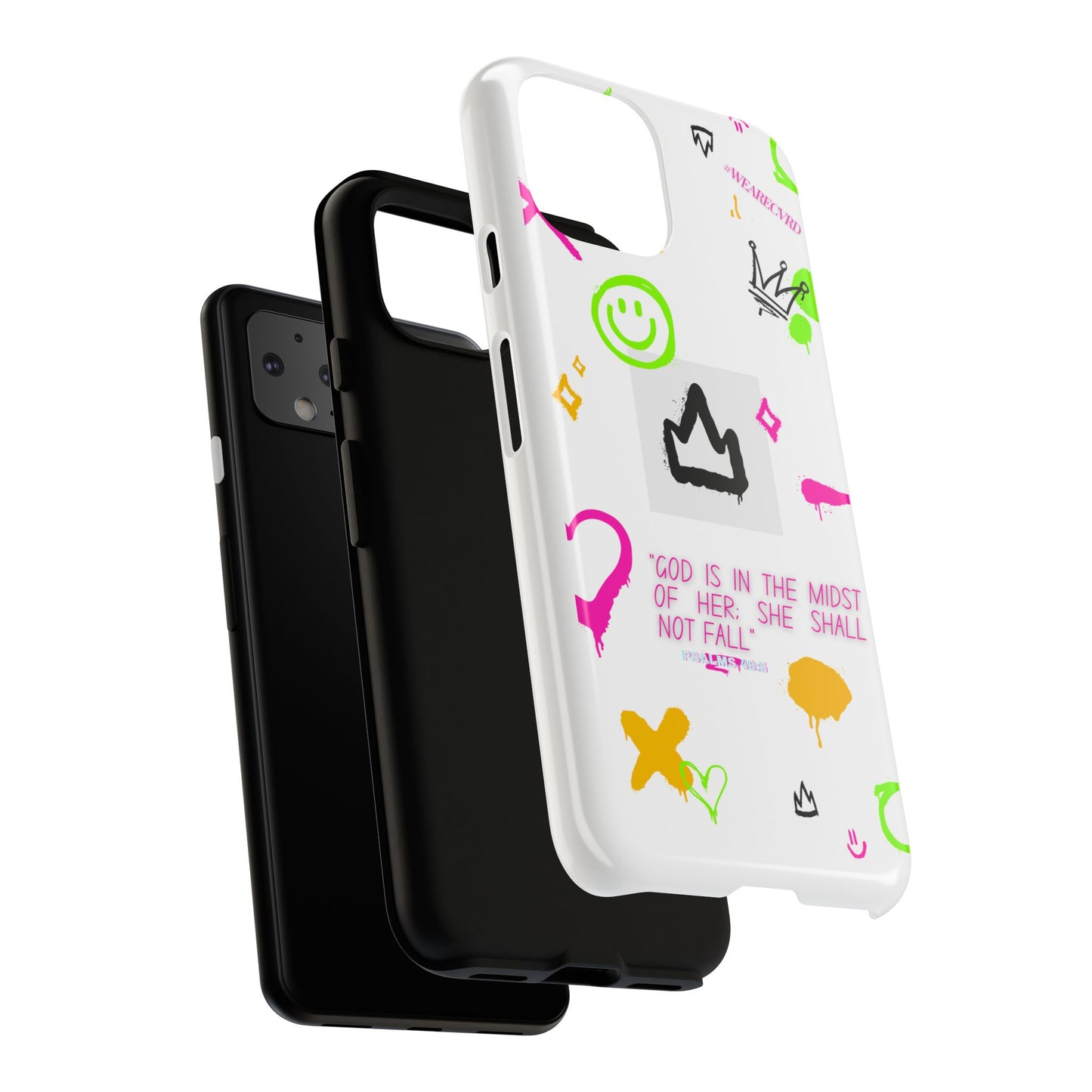 "Girl Power" - White Phone Case (Psalms 46:5)