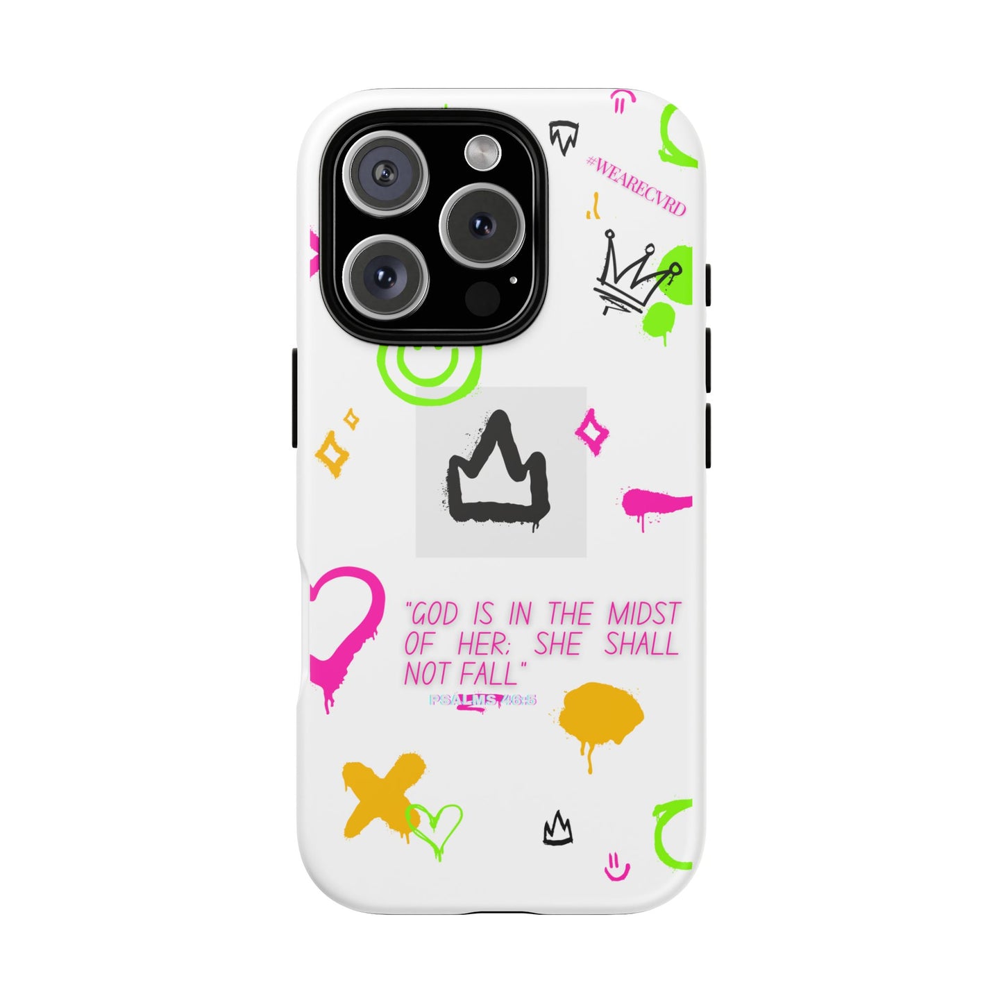 "Girl Power" - White Phone Case (Psalms 46:5)