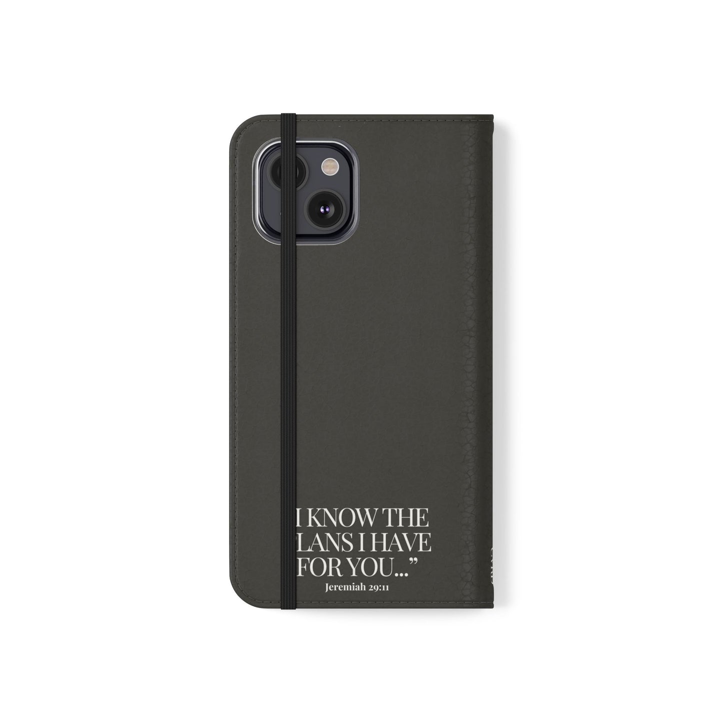 "God's Plan" - Black Phone Case (Jeremiah 29:11)