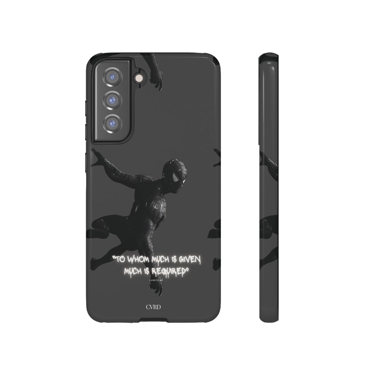 "Responsibility" - Black Phone Case (Luke 12:48)