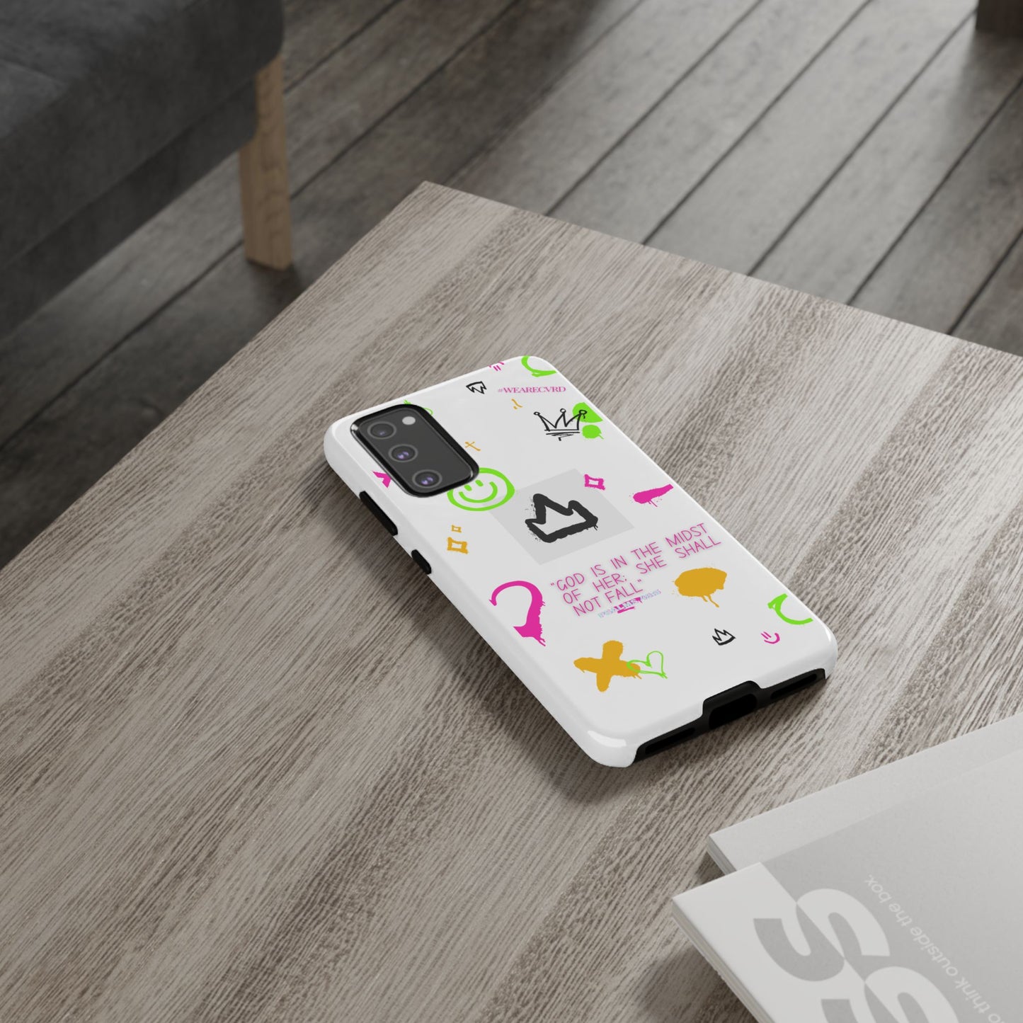 "Girl Power" - White Phone Case (Psalms 46:5)