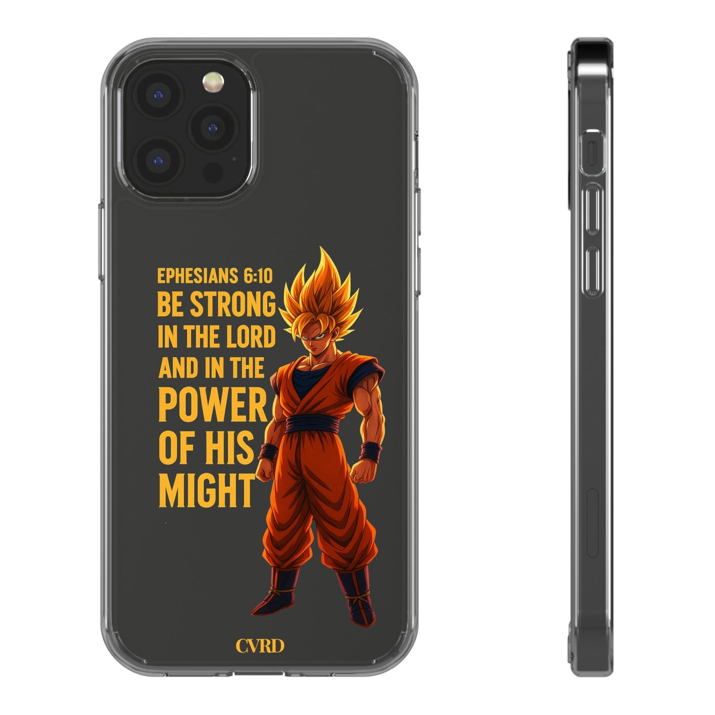 "Pure Strength" – Transparent Phone Case (Ephesian 6:10)