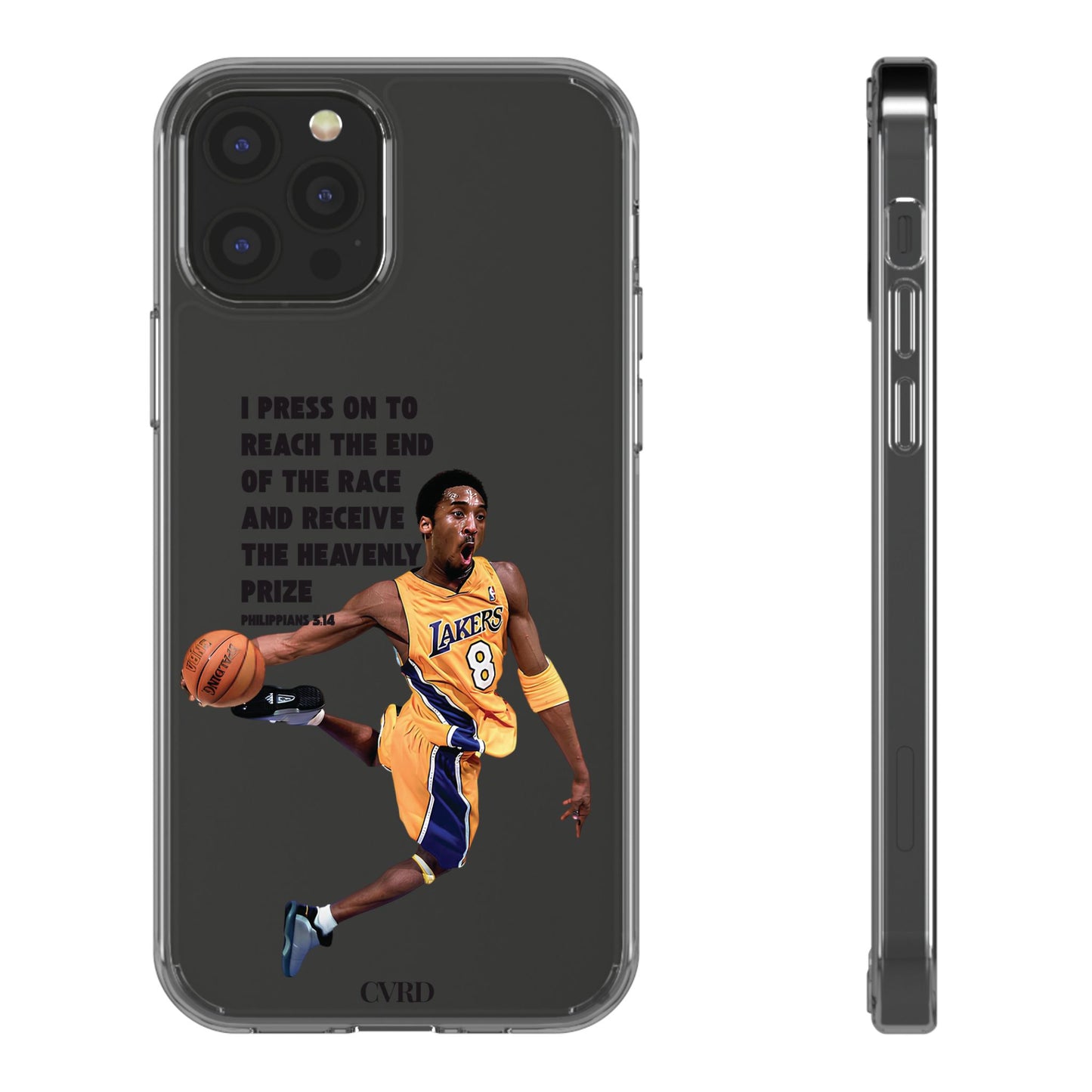 "Angel" – Transparent Phone Case (Philippians 3:14)