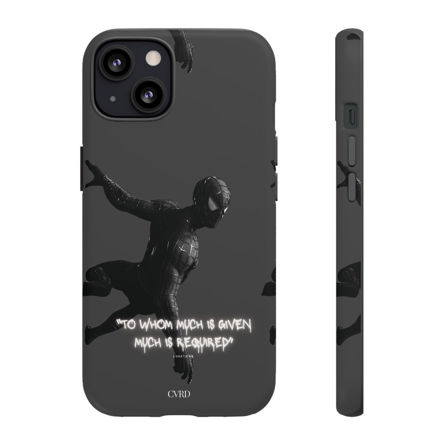 "Responsibility" - Black Phone Case (Luke 12:48)