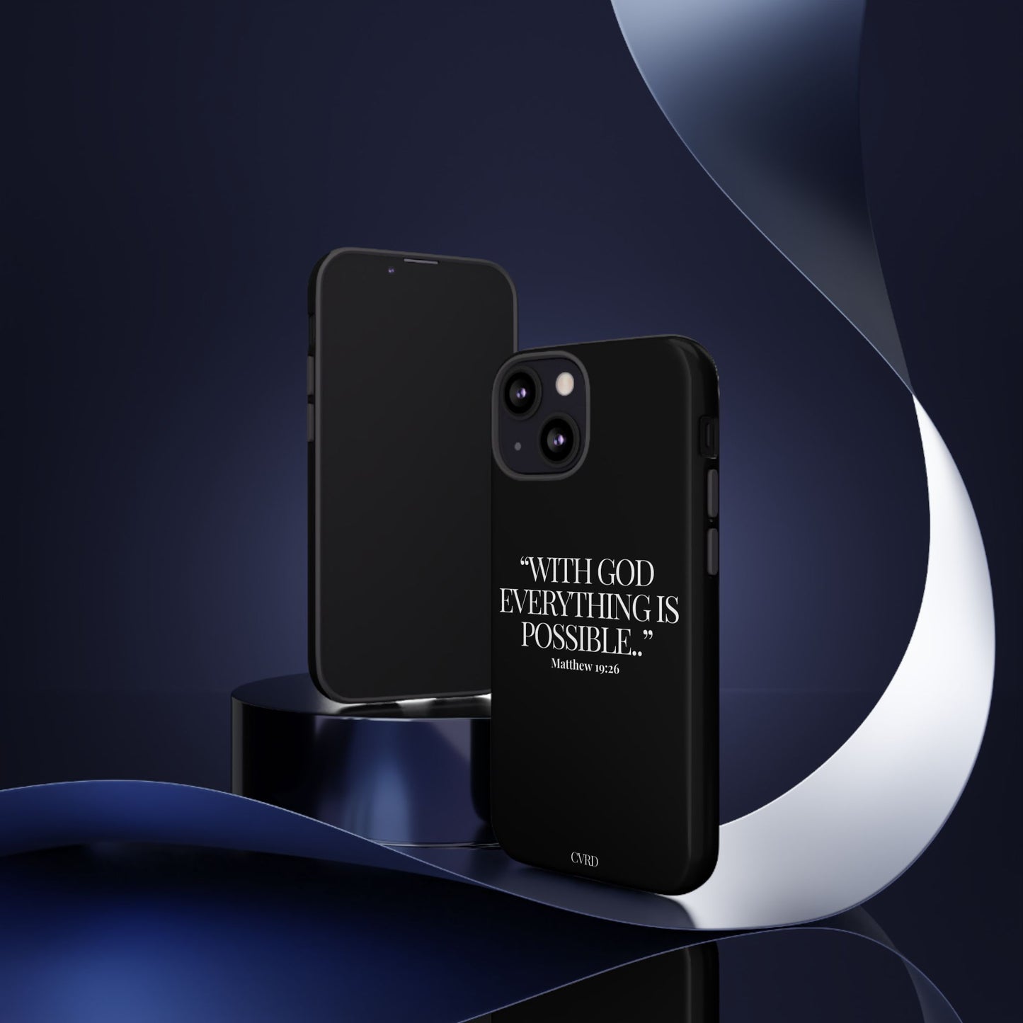 "Endless Possibilties" - Black Phone Case (Matthew 19:26)