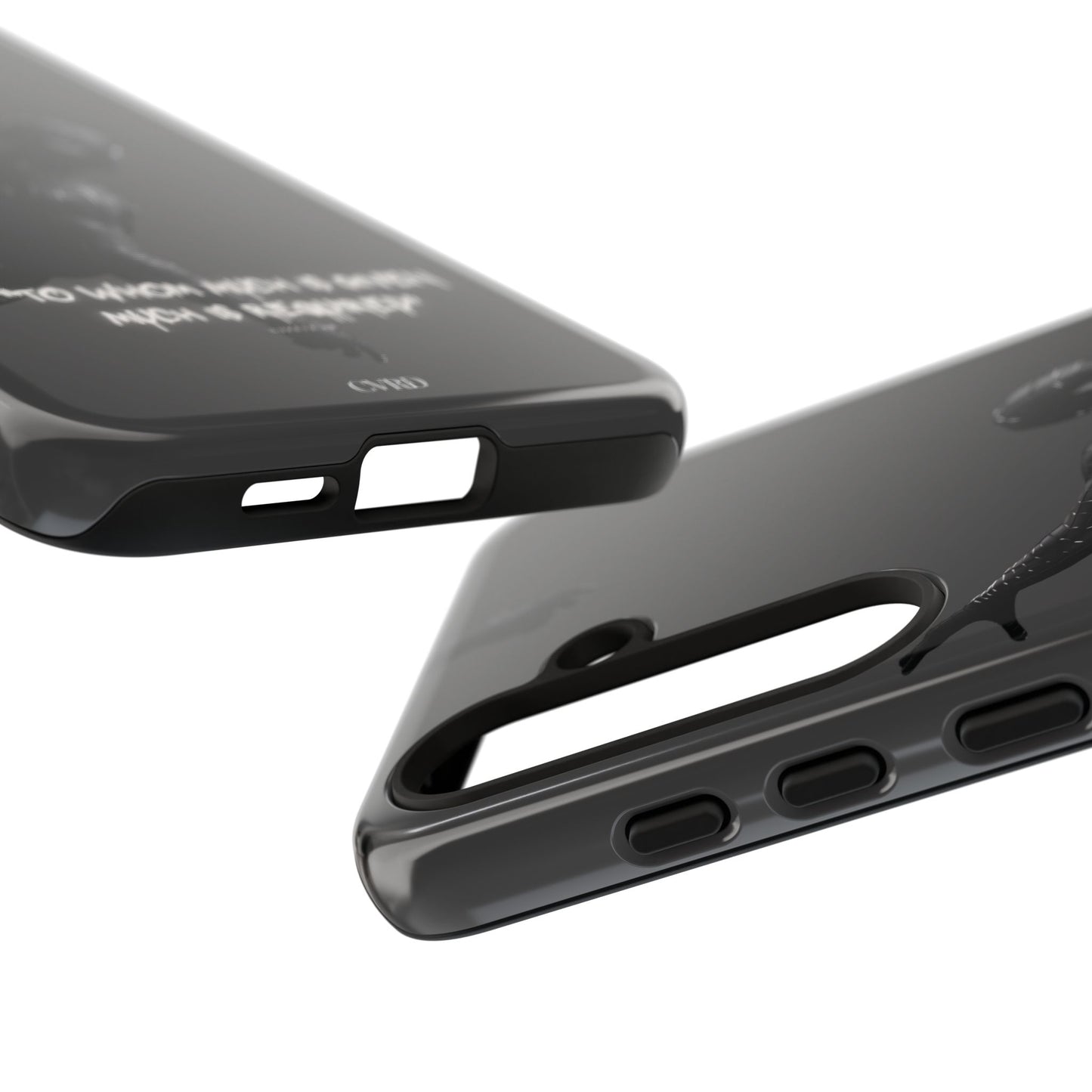 "Responsibility" - Black Phone Case (Luke 12:48)