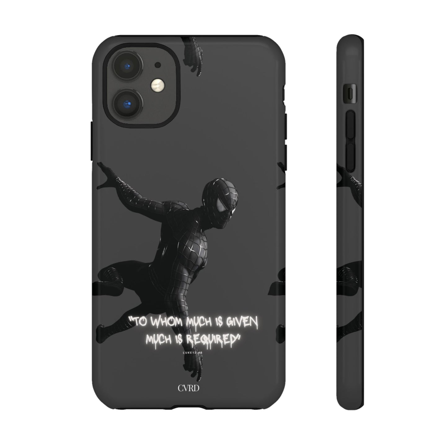 "Responsibility" - Black Phone Case (Luke 12:48)